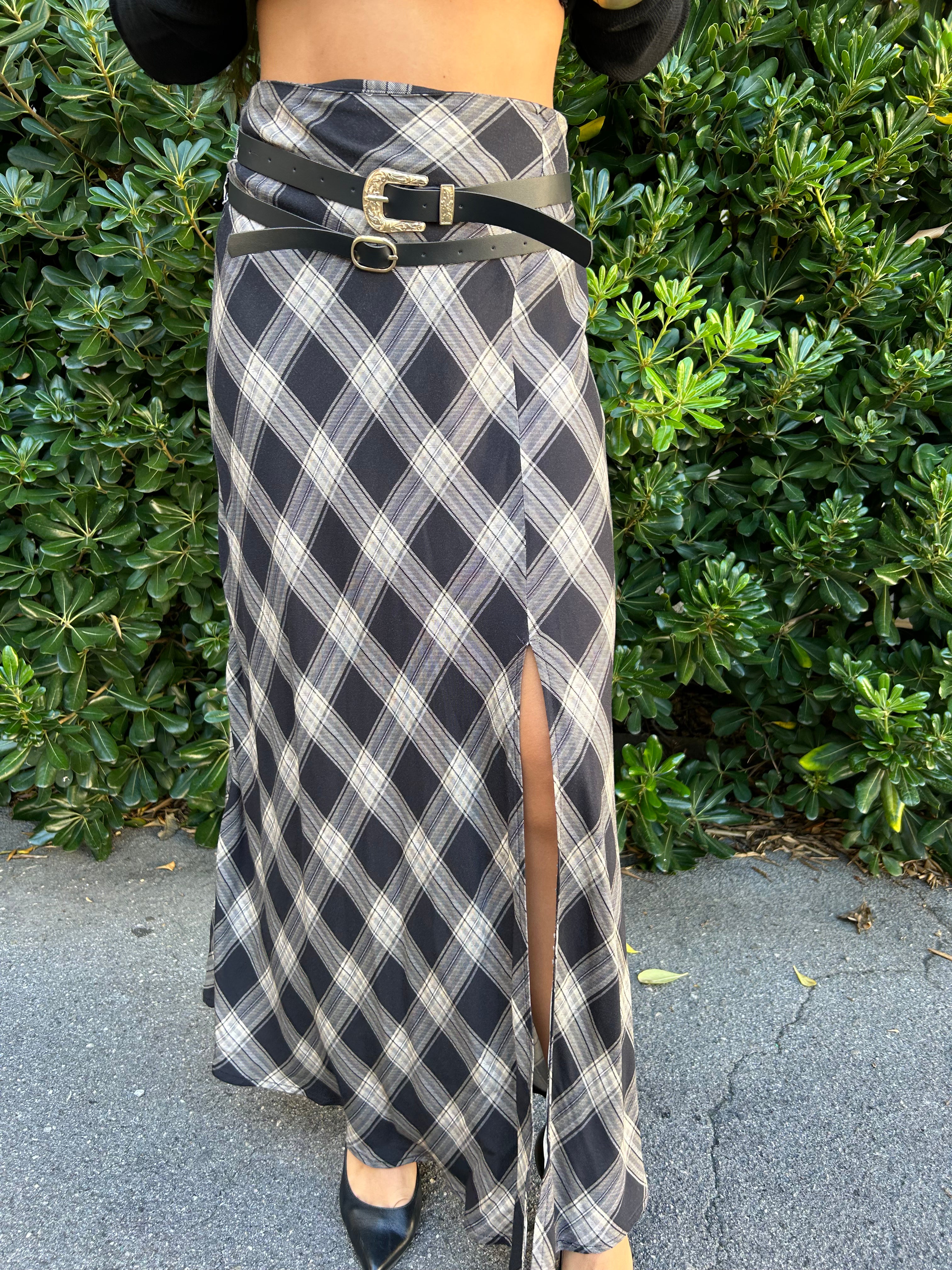 Gonna con spacco fantasia check