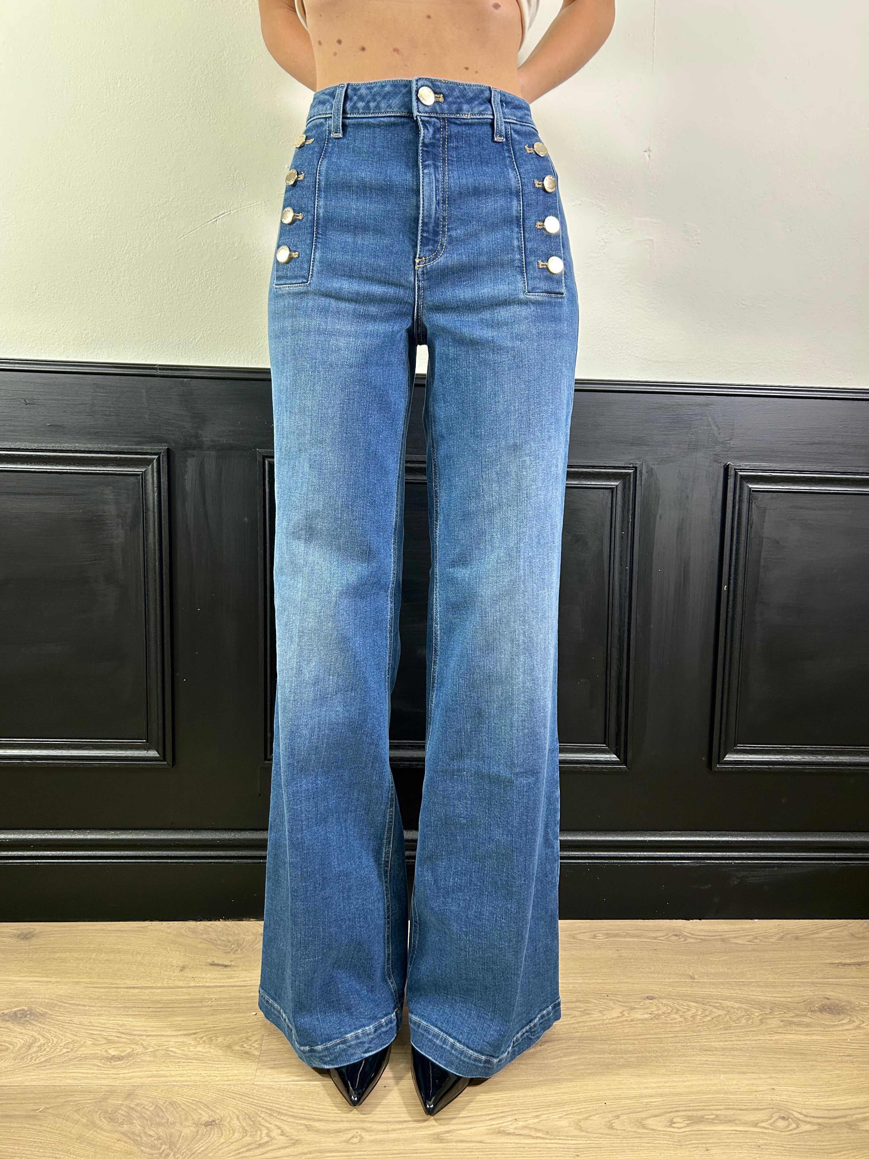 Jeans Giudith bottoni oro