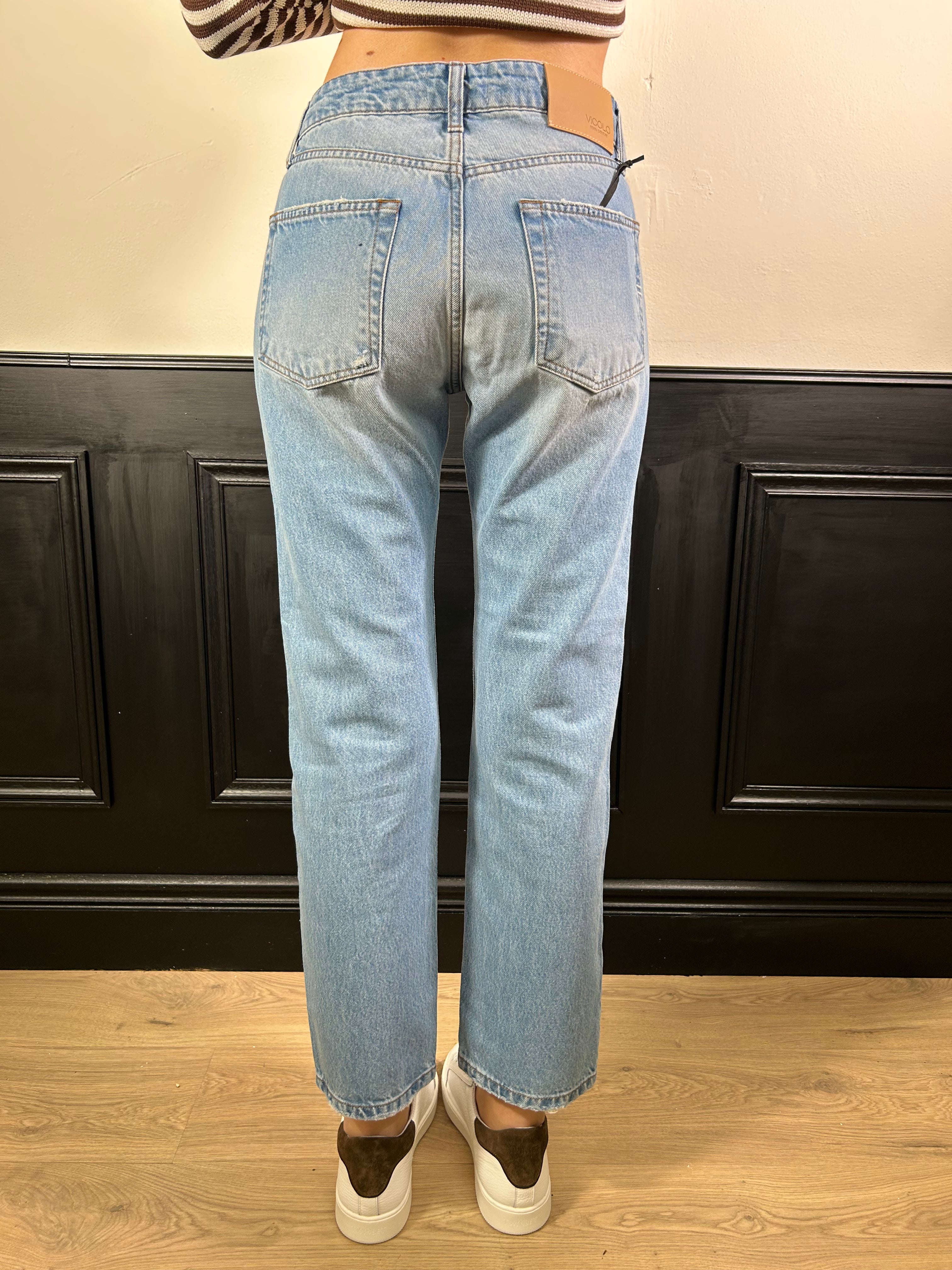 Jeans Zoe bottoni gioiello