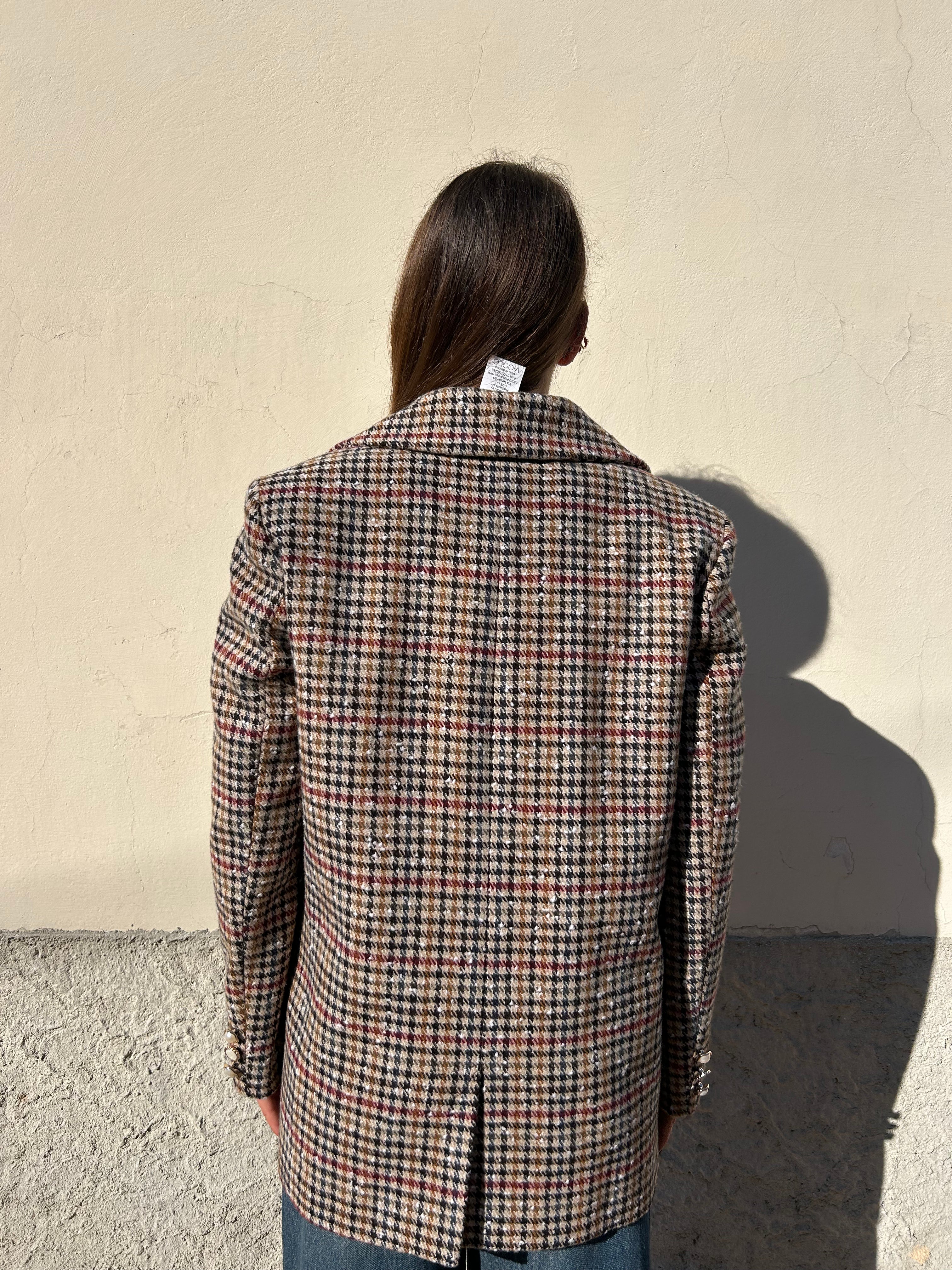 Blazer pied de poule