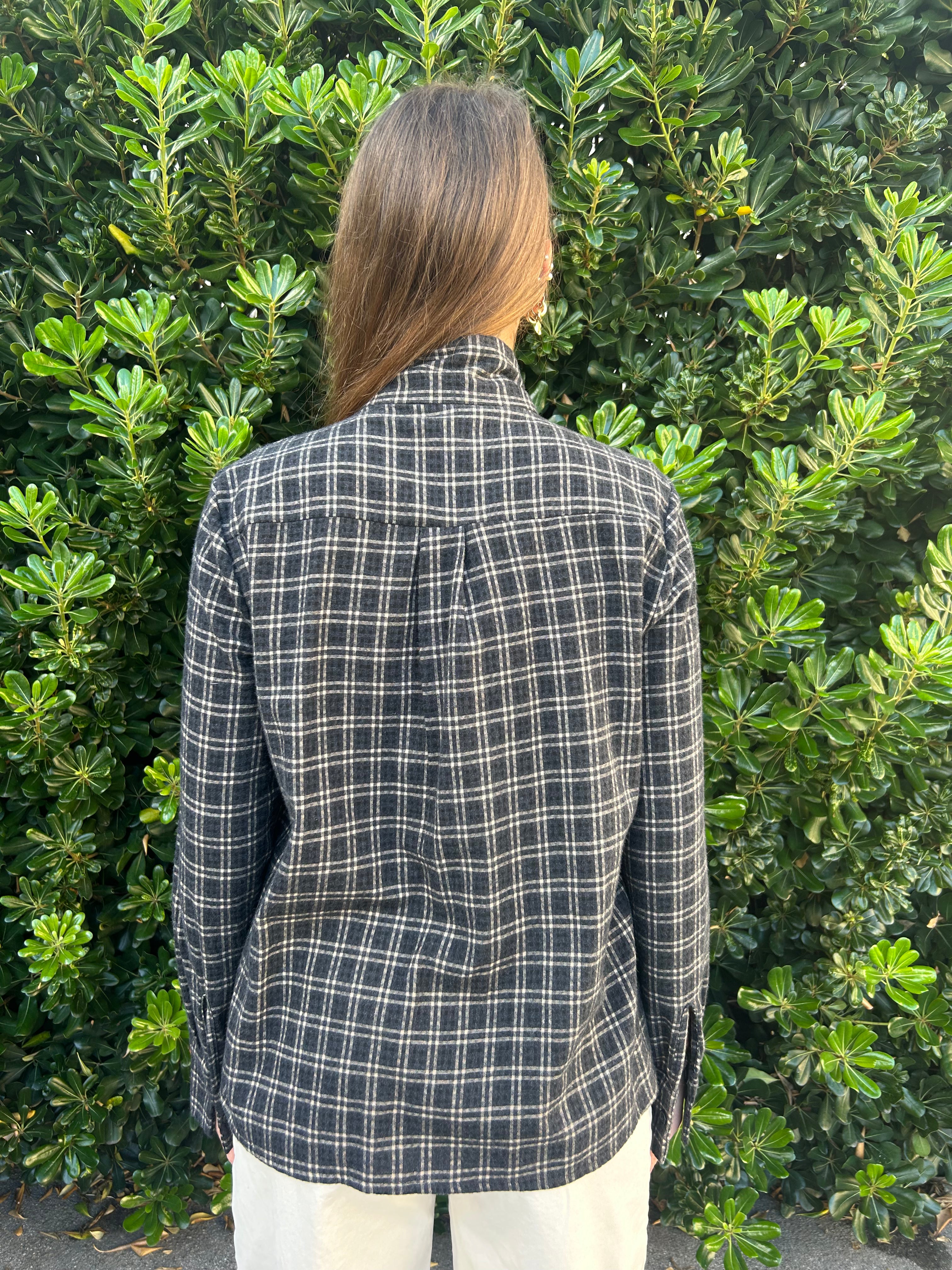 Camicia check con fiocco