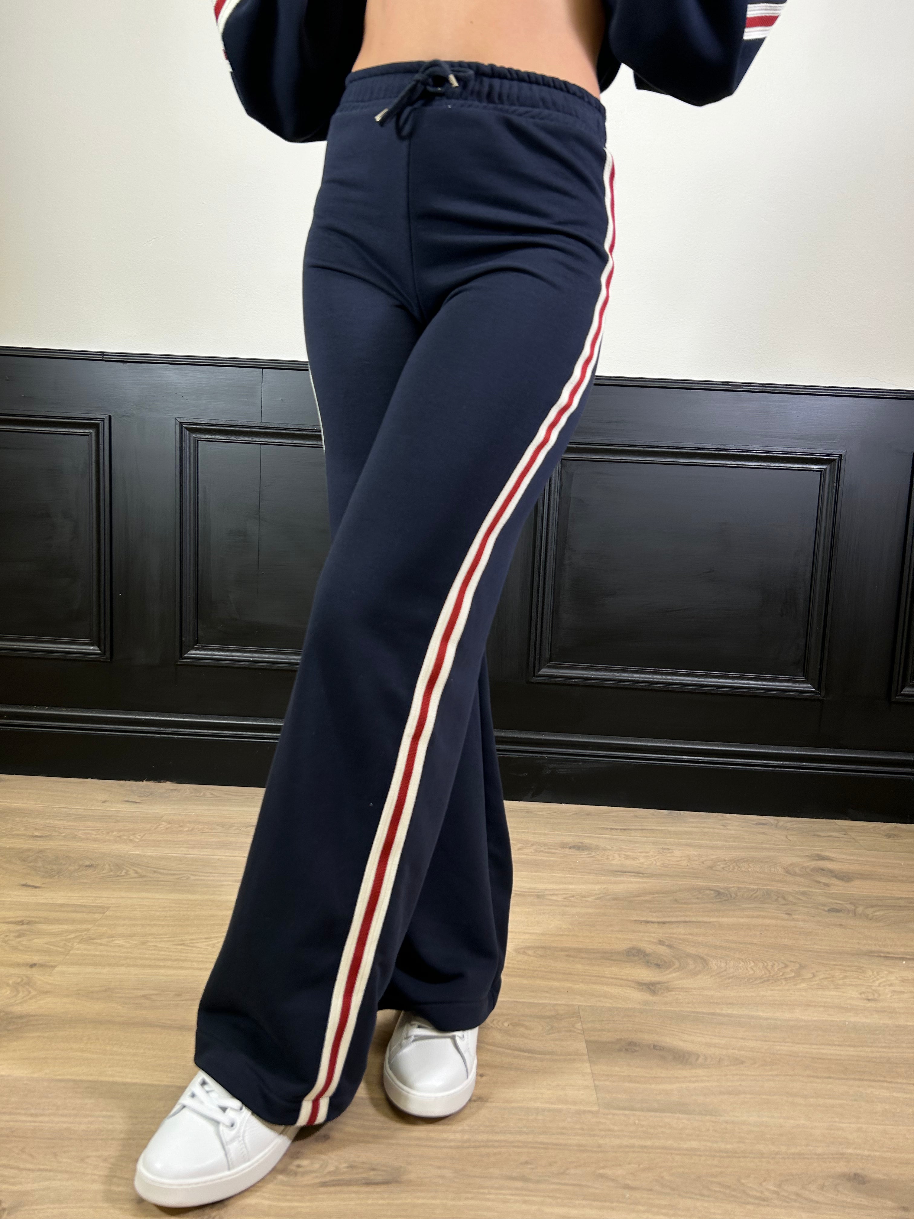 Pantalone tuta con bande laterali