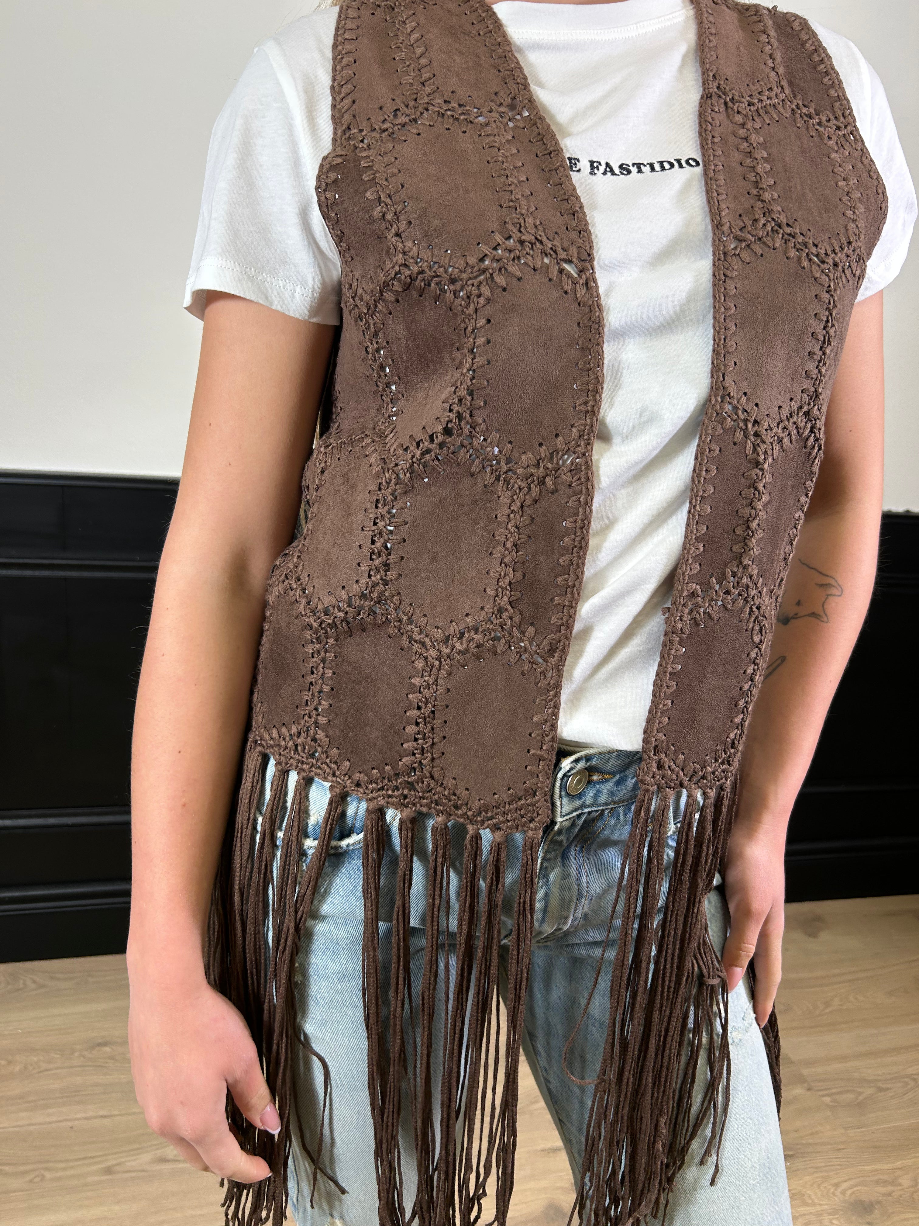 Gilet con frange