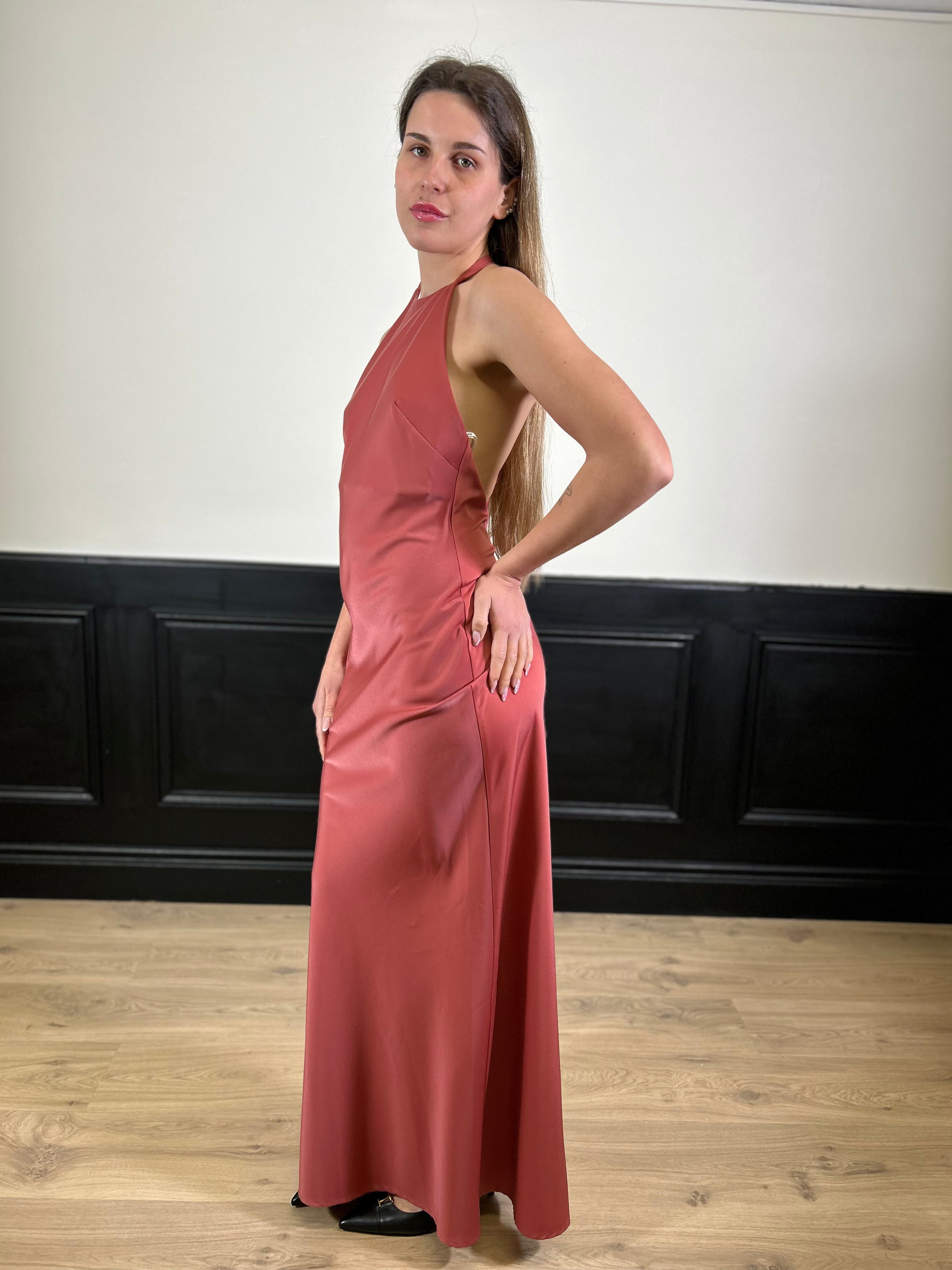 Abito Keira con schiena nuda onion