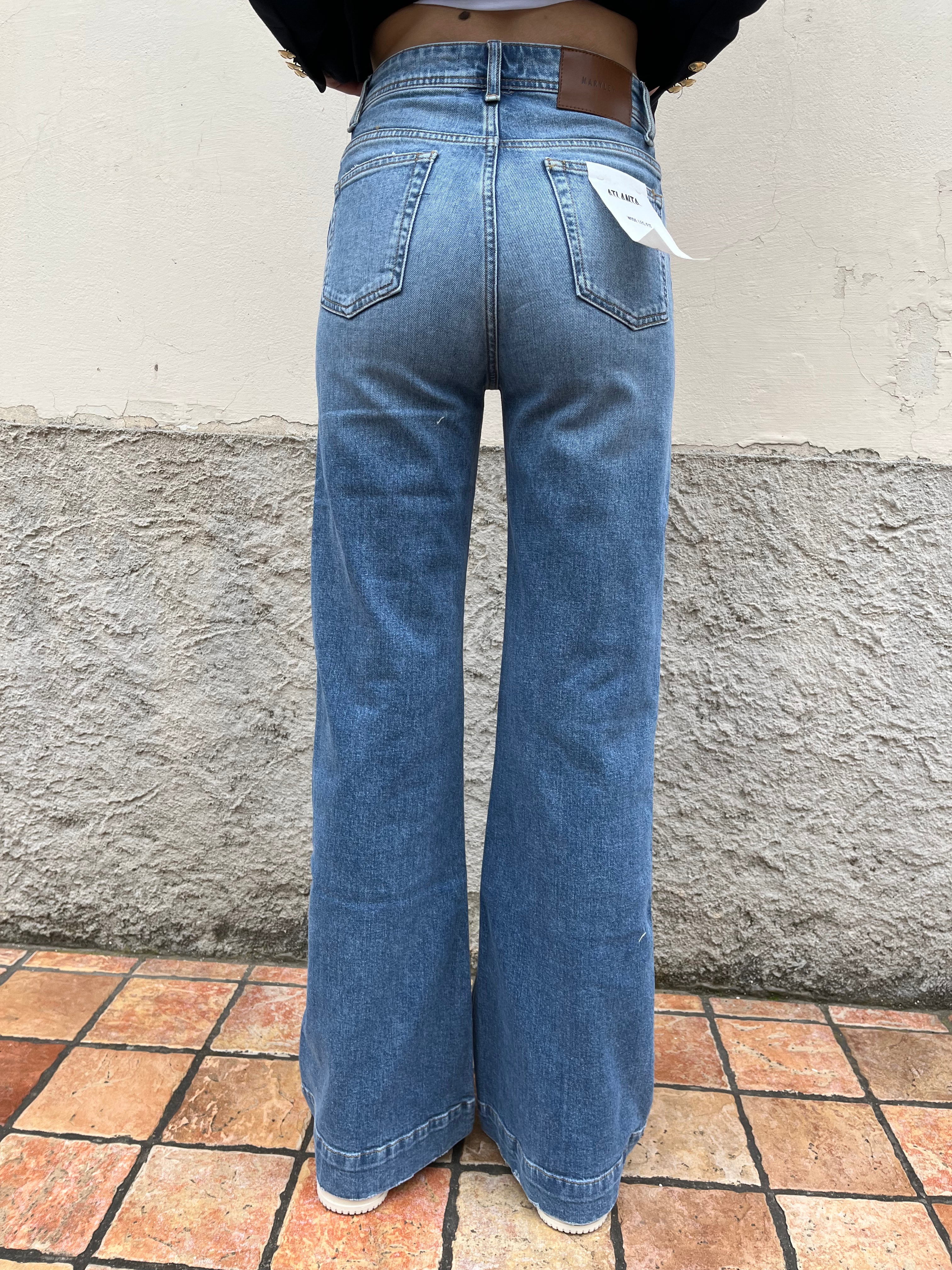 Jeans Atlanta modello wide leg fit