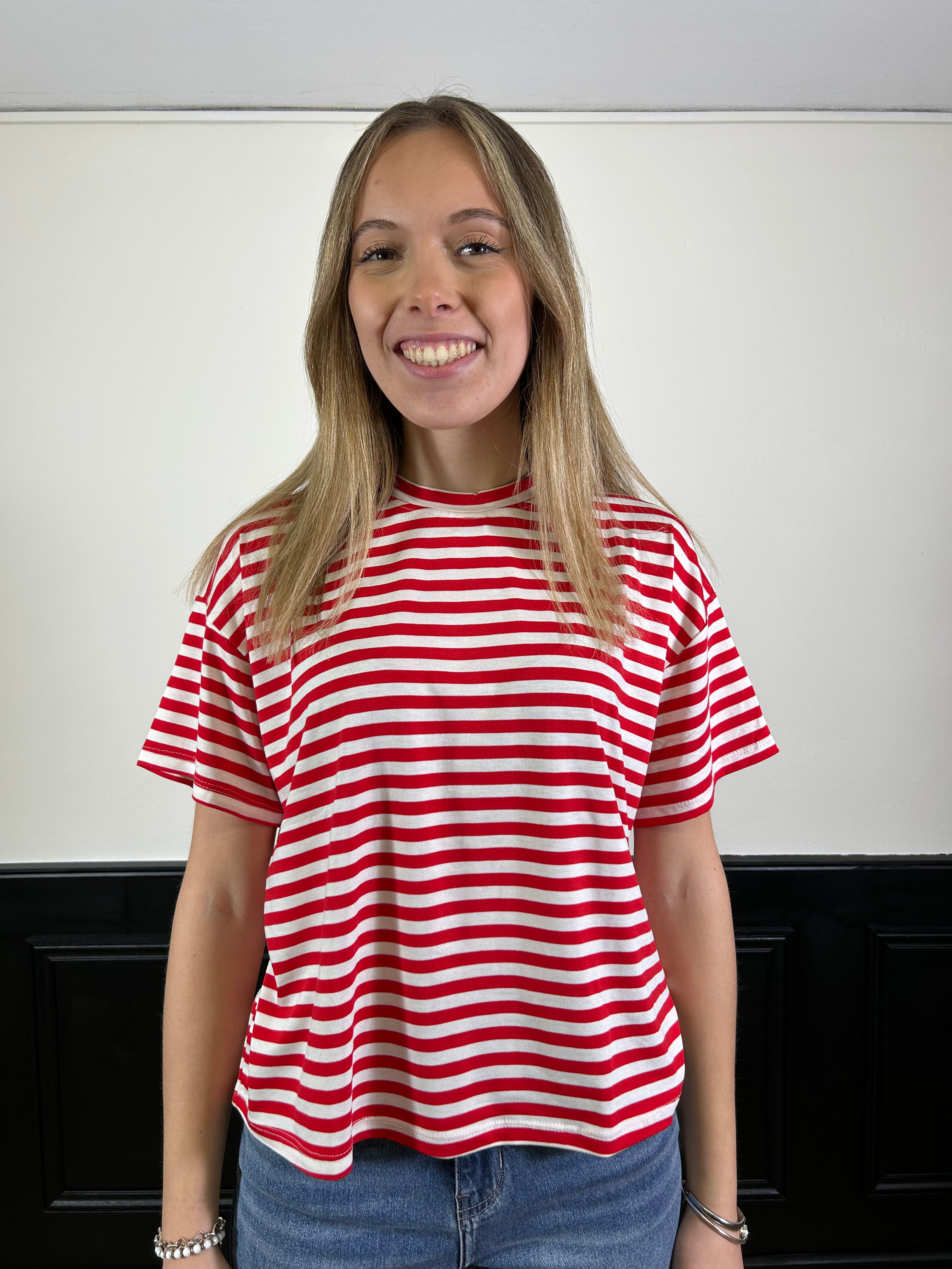 T-shirt righe manica corta