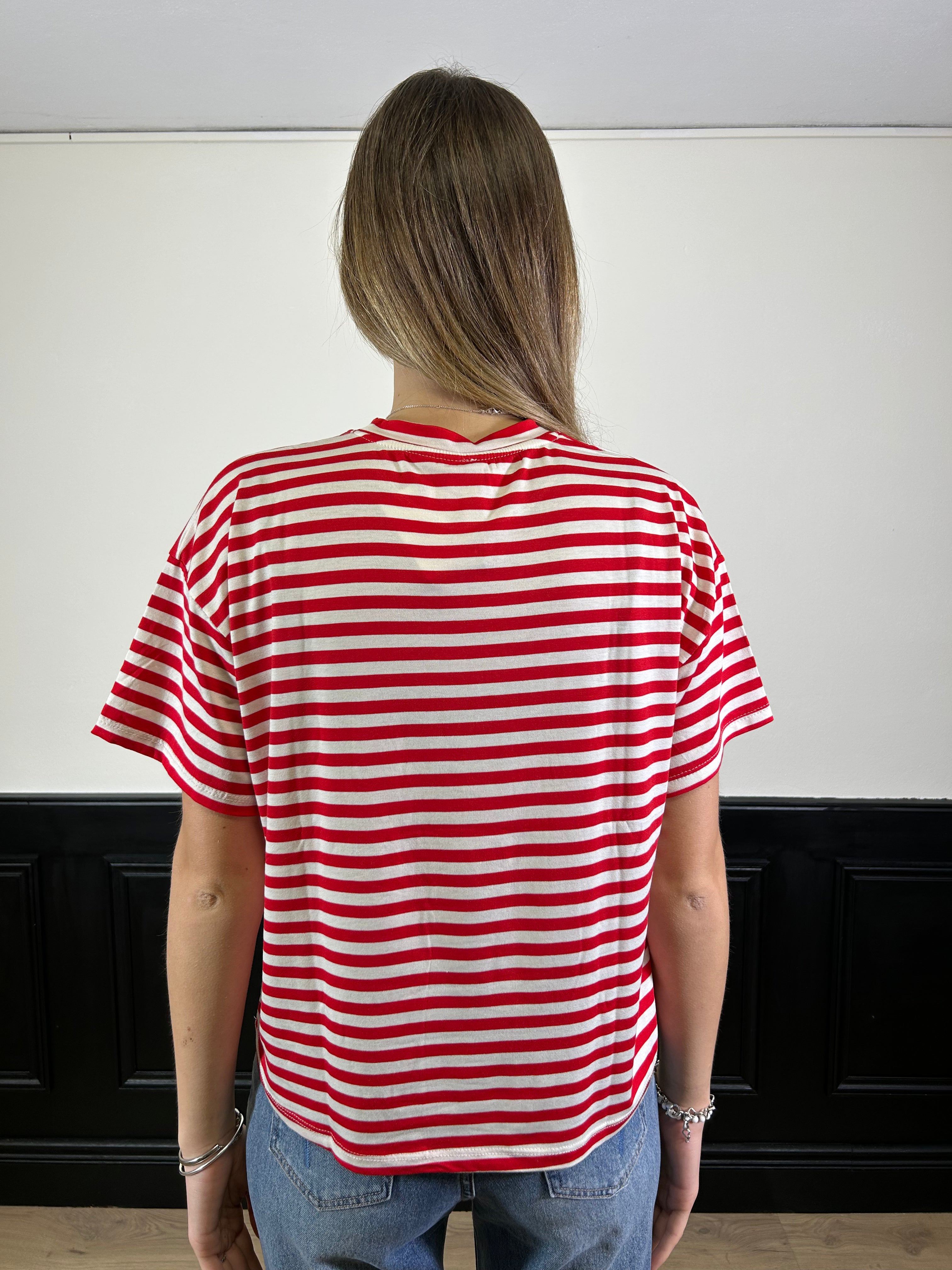 T-shirt righe manica corta