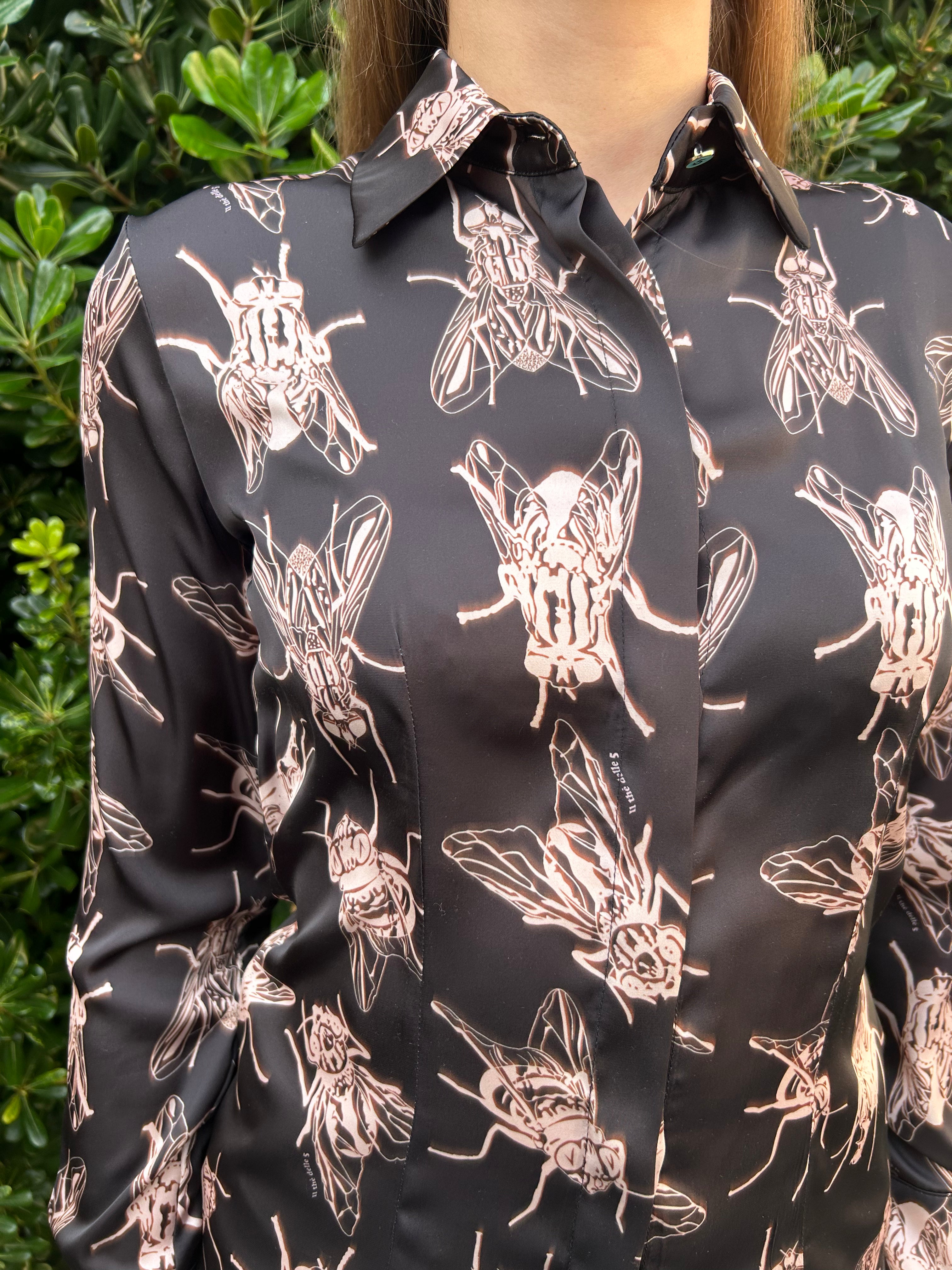 Camicia Kylie stampa mosche