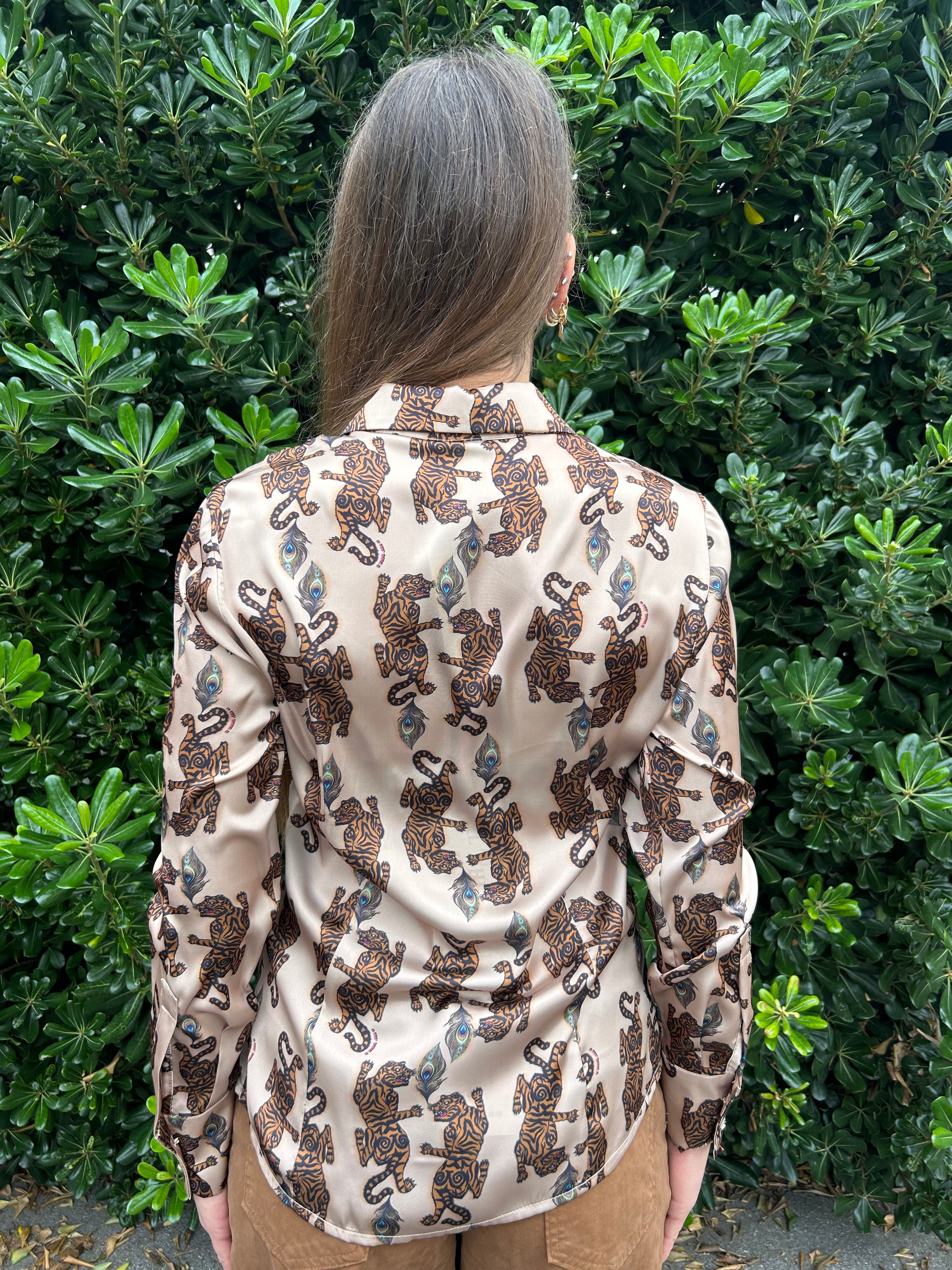 Camicia Kylie stampa tiger