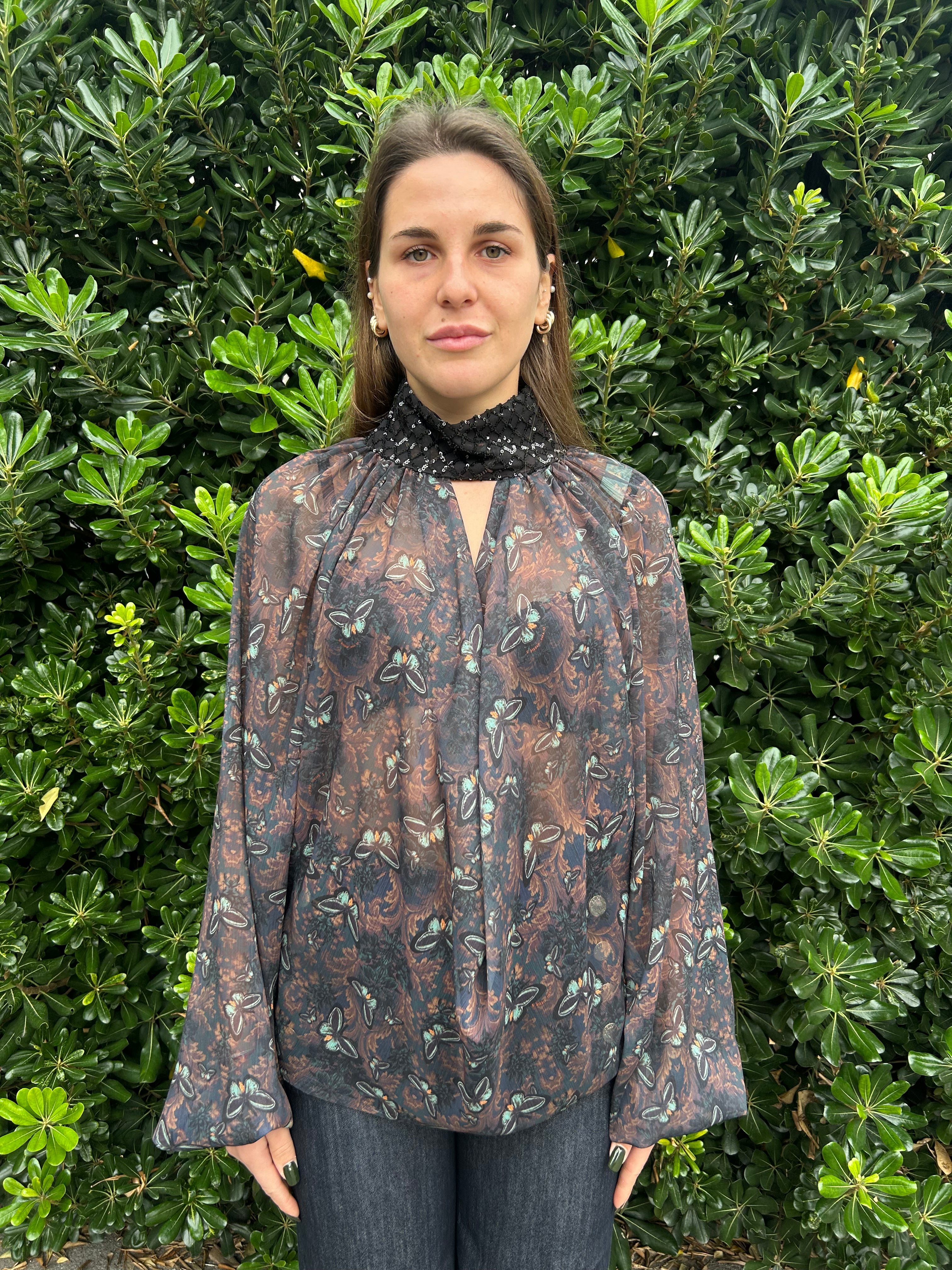 Camicia Irma fantasia butterfly