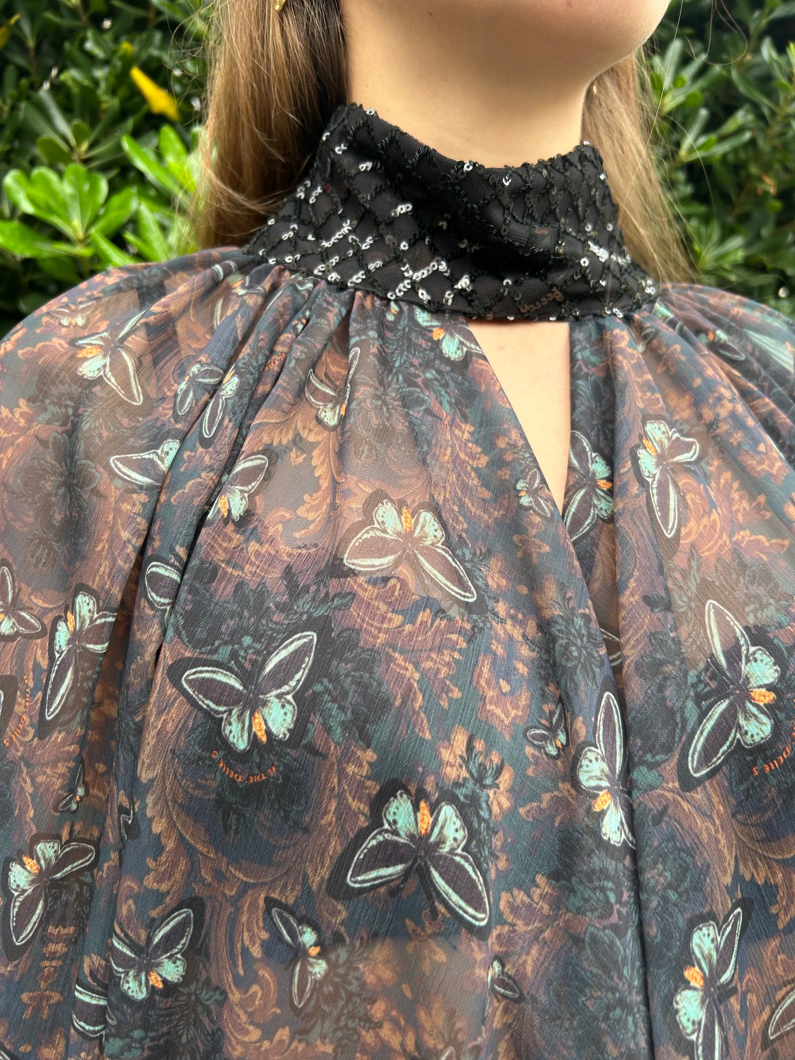 Camicia Irma fantasia butterfly