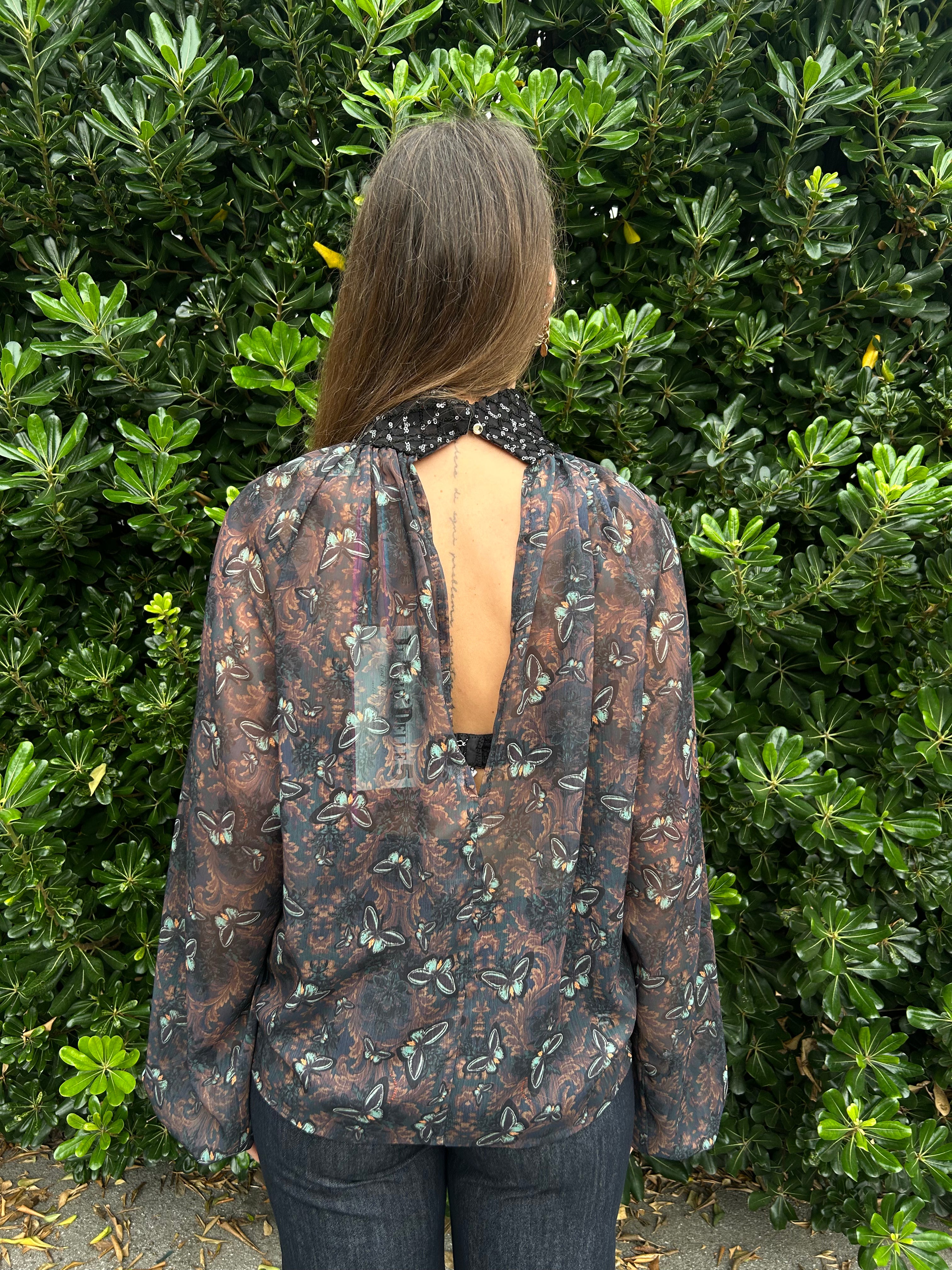 Camicia Irma fantasia butterfly