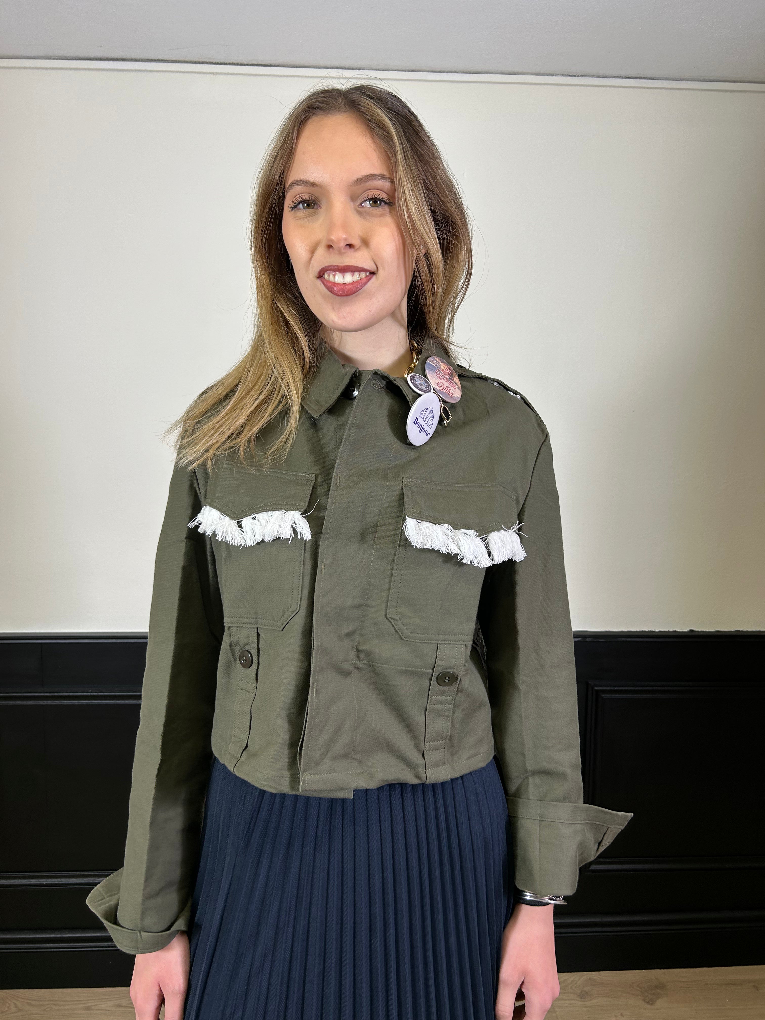 Sahariana crop crochet