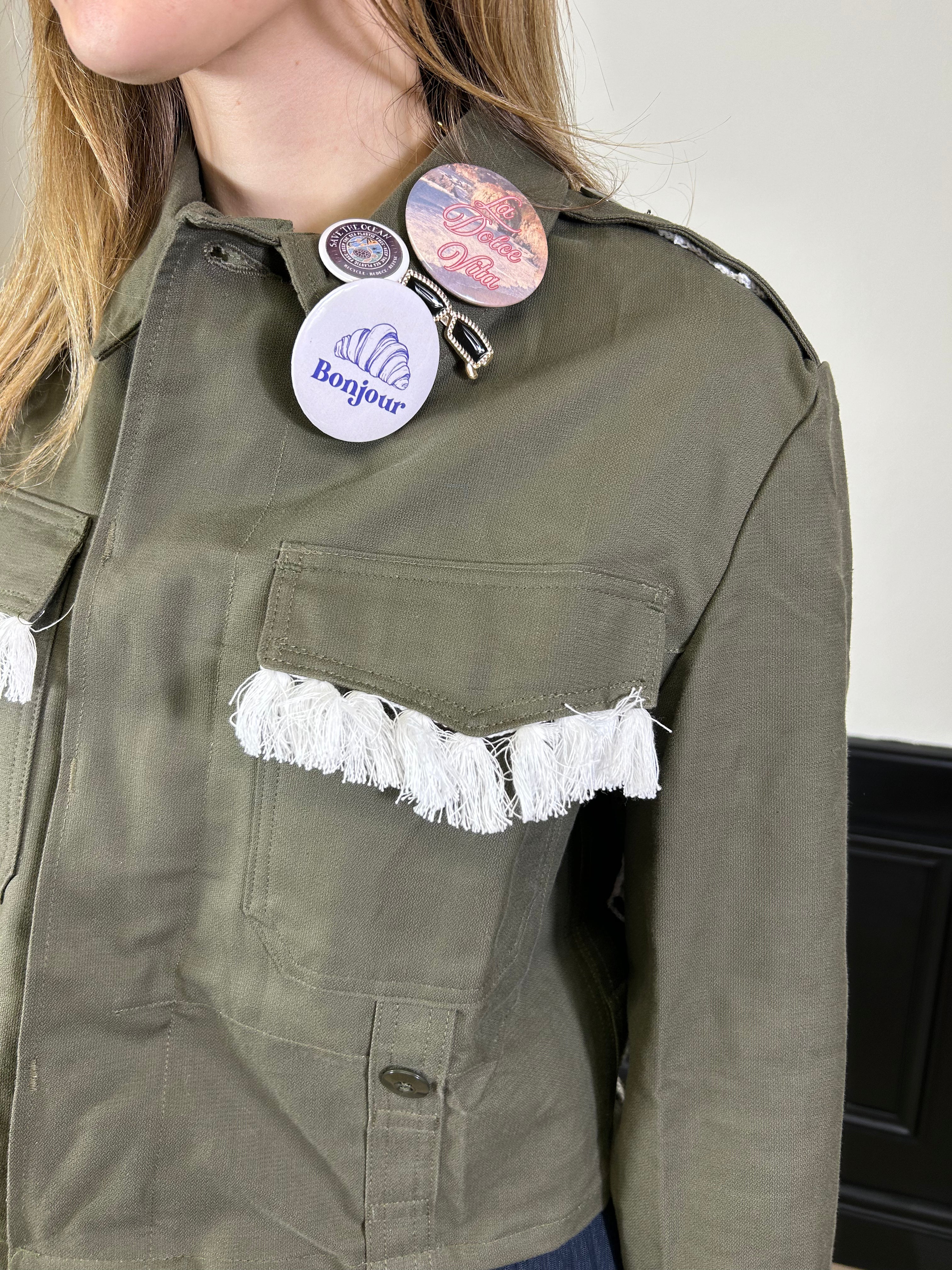 Sahariana crop crochet