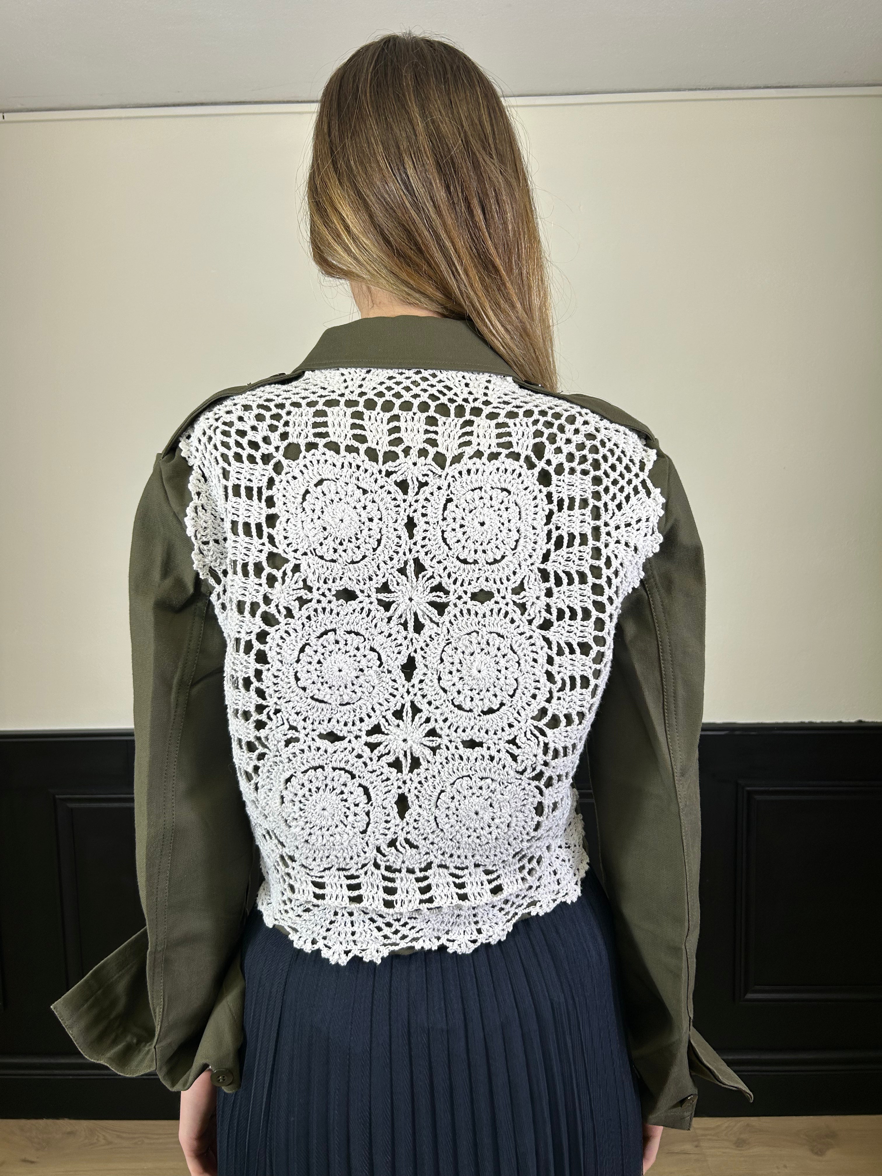 Sahariana crop crochet