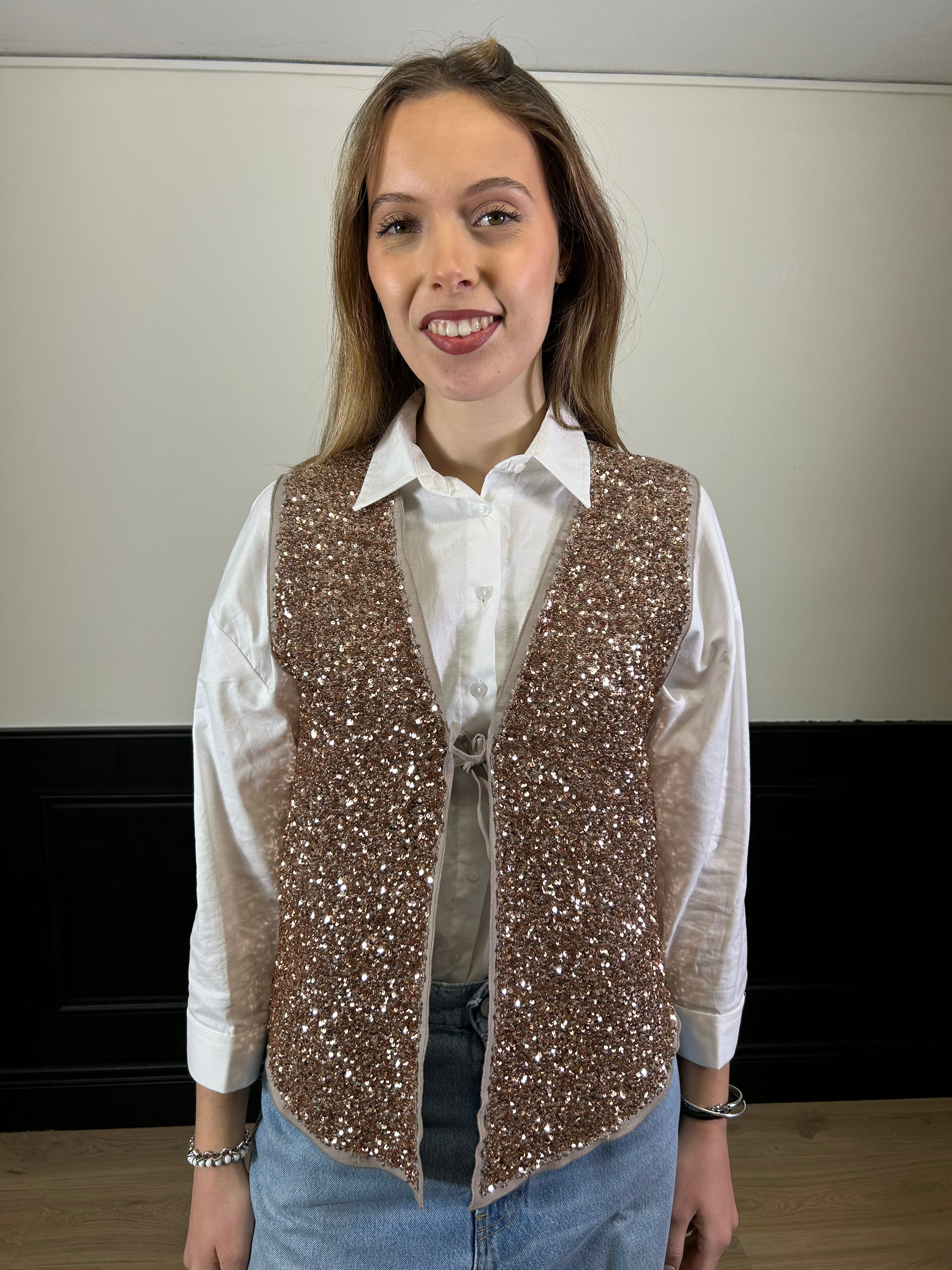 Gilet con paillettes