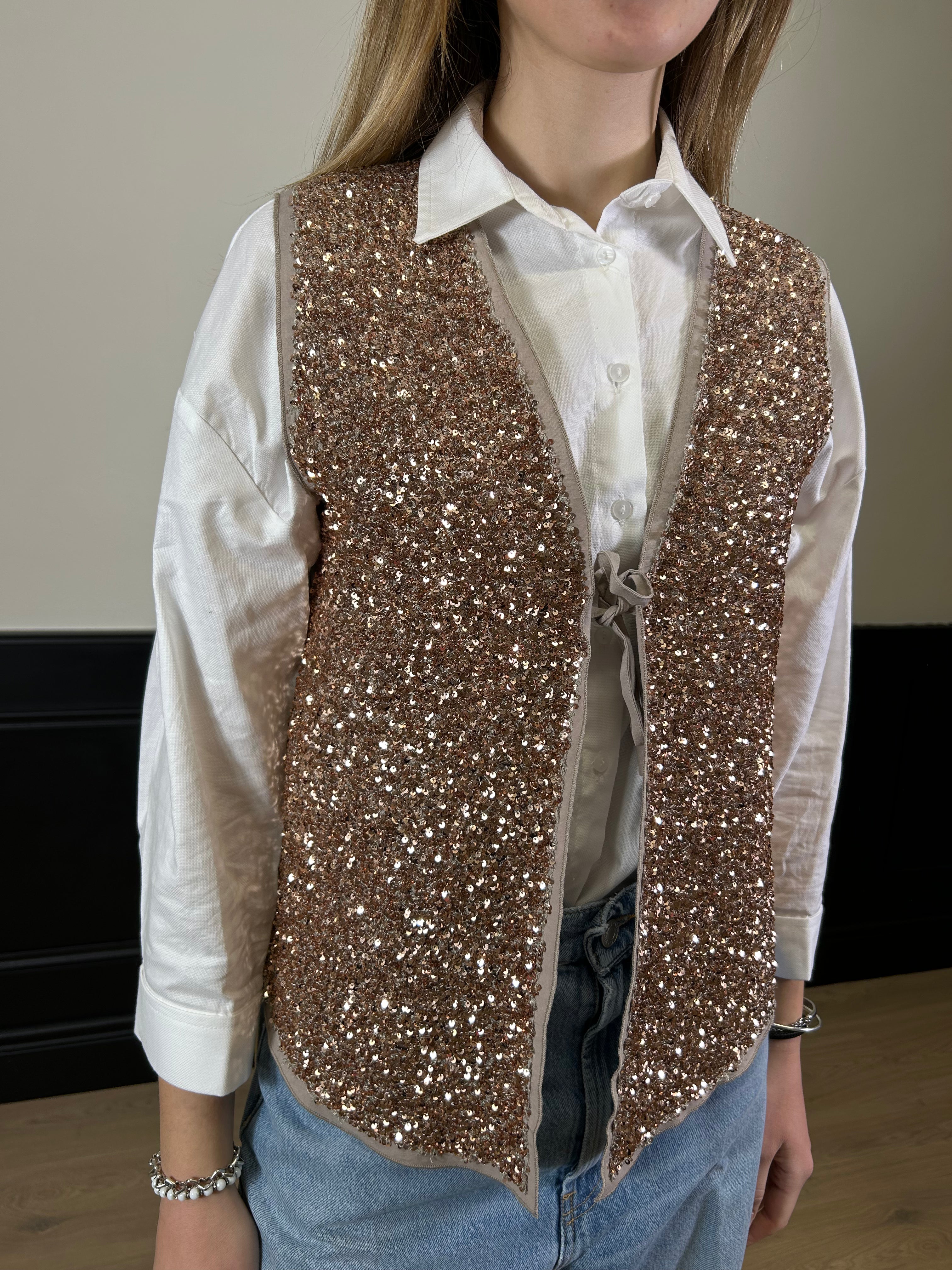 Gilet con paillettes