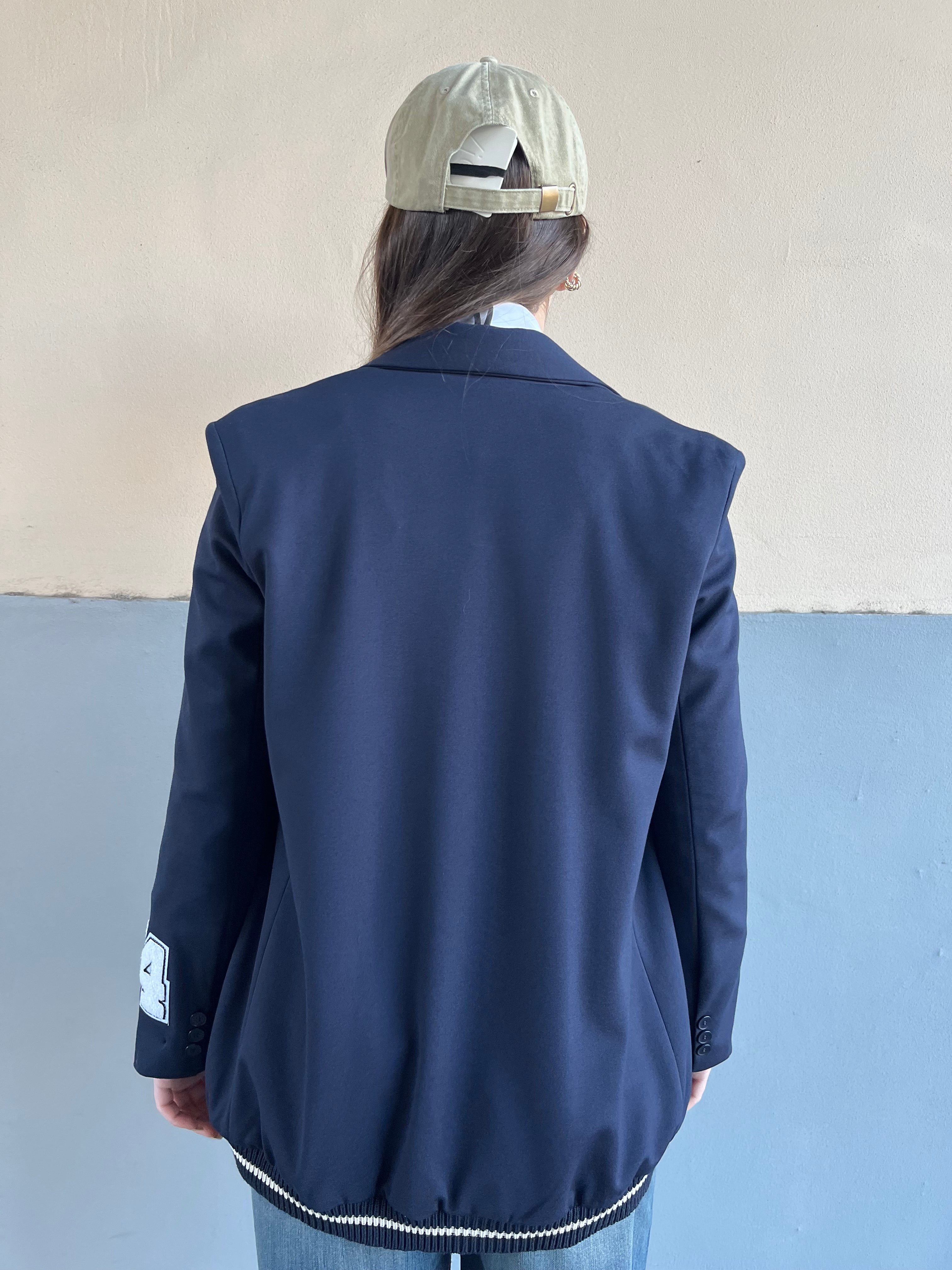 Giacca in felpa con patch