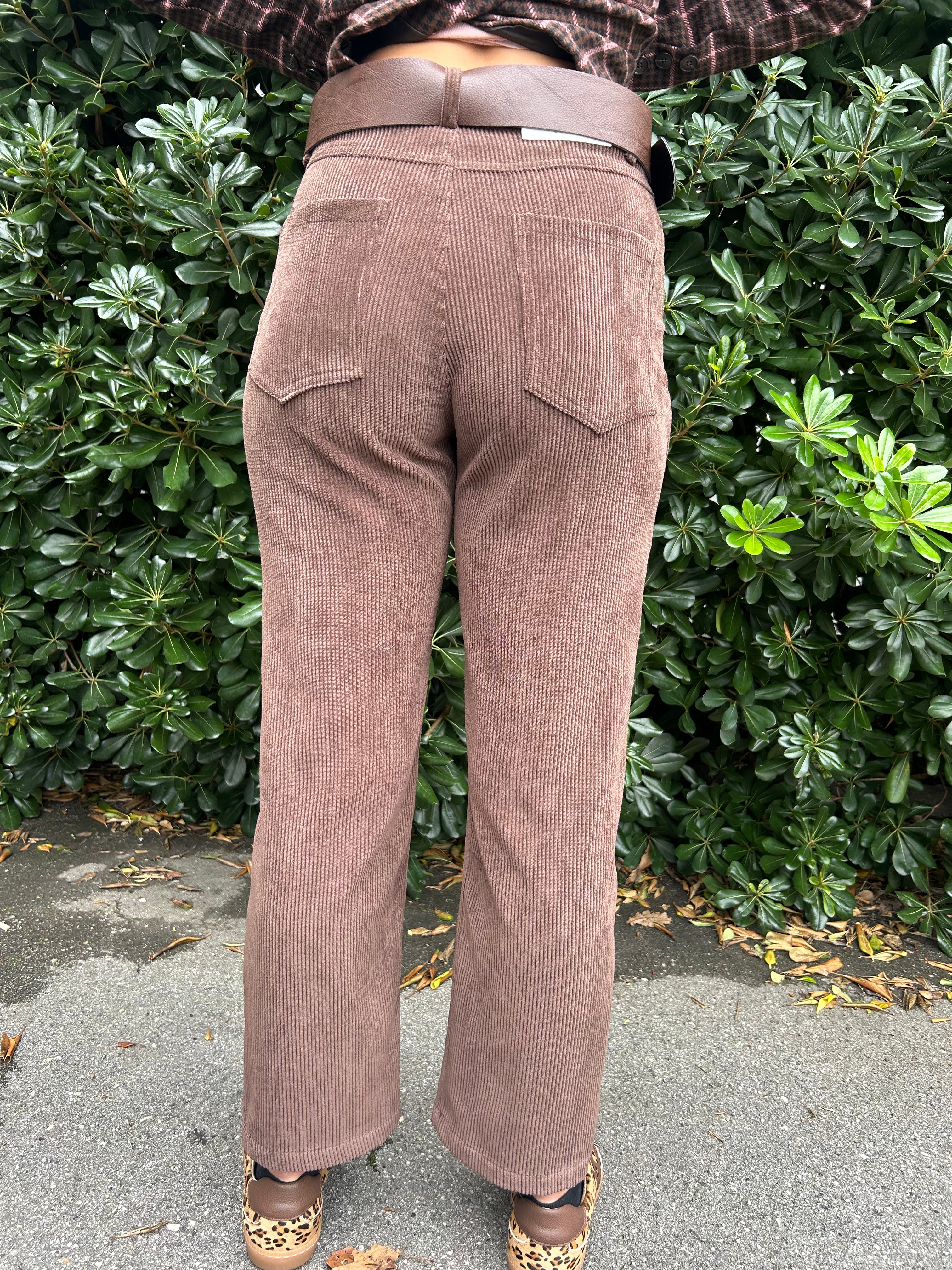 Pantalone dritto in velluto