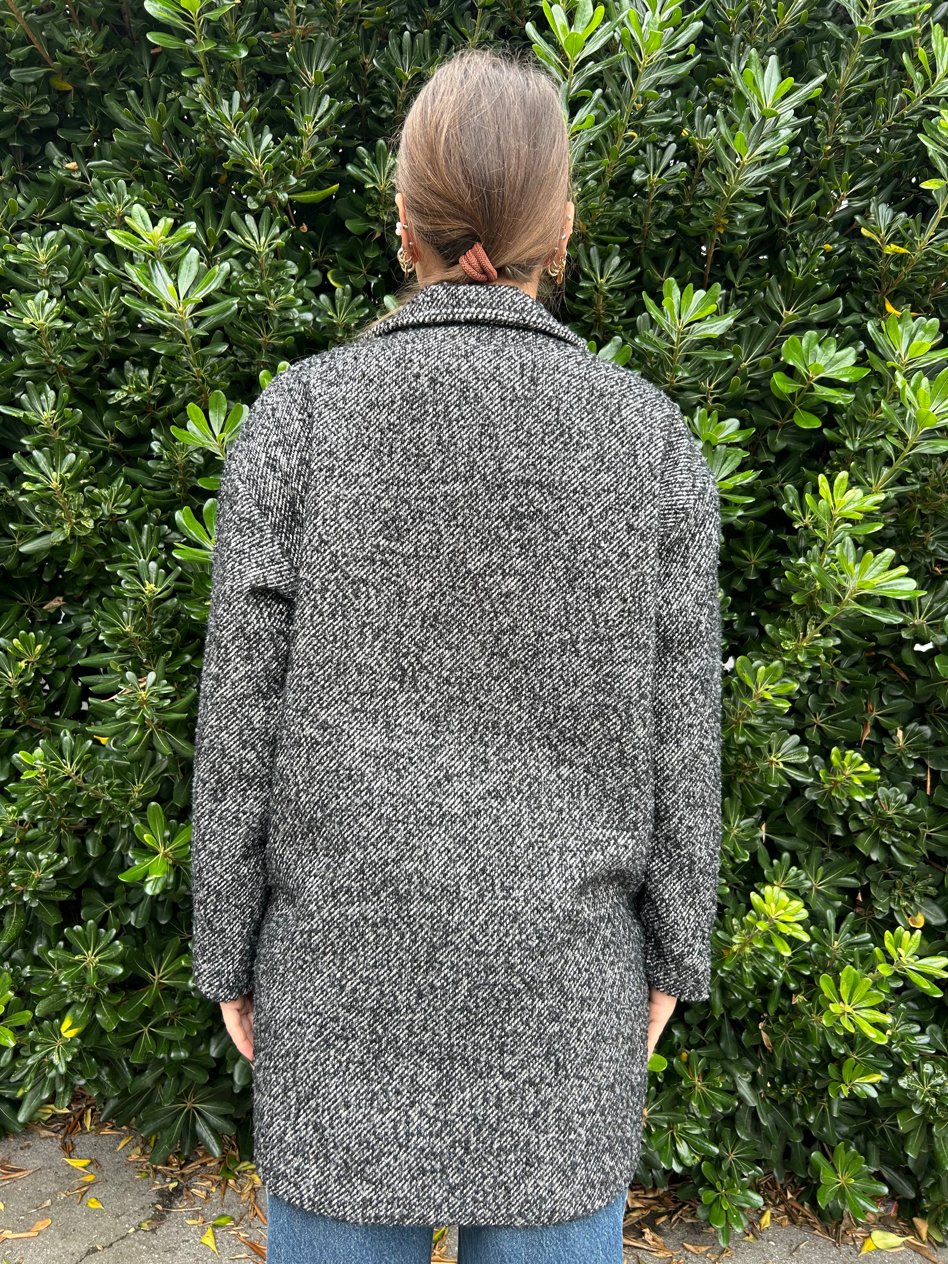 Cappotto caban spigato