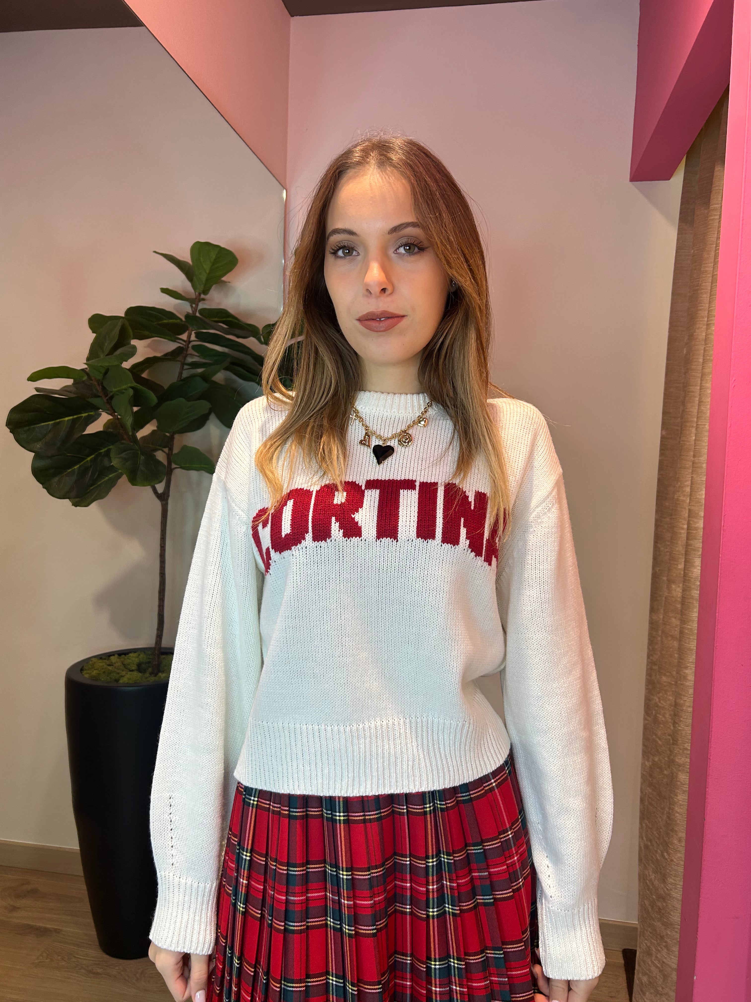 Pullover scritta CORTINA