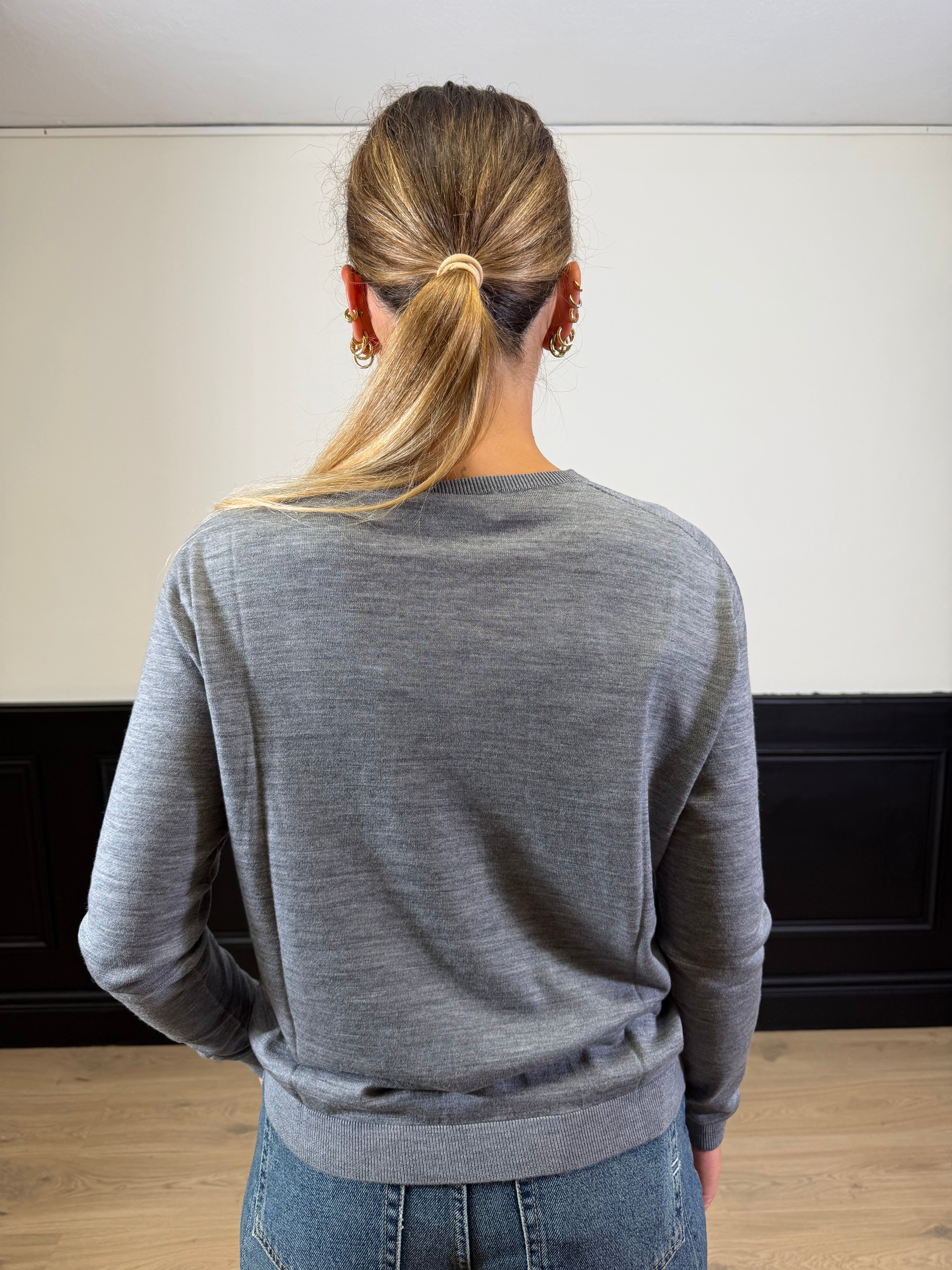 Maglia girocollo in lana