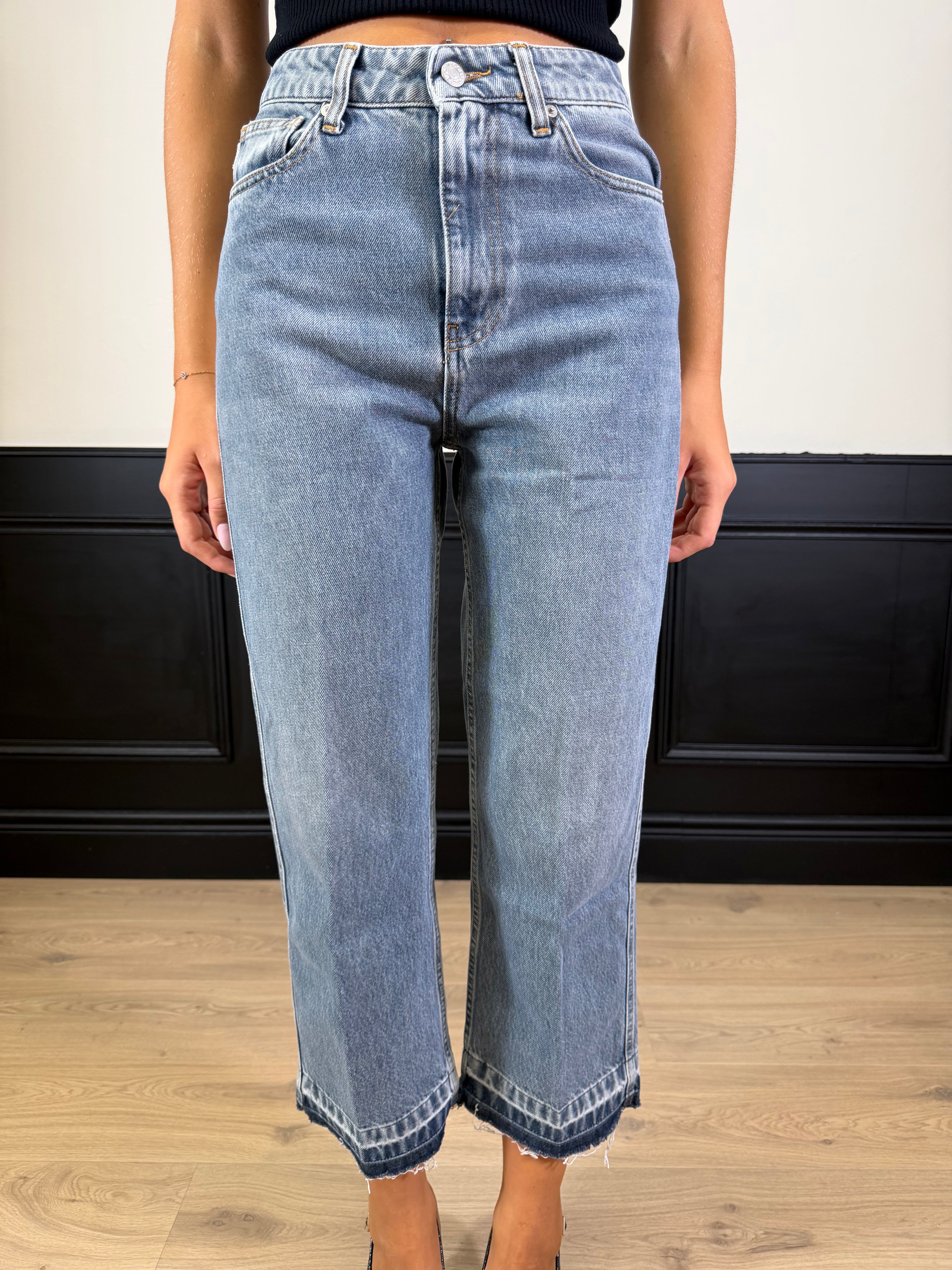 Jeans Kate con fondo scucito
