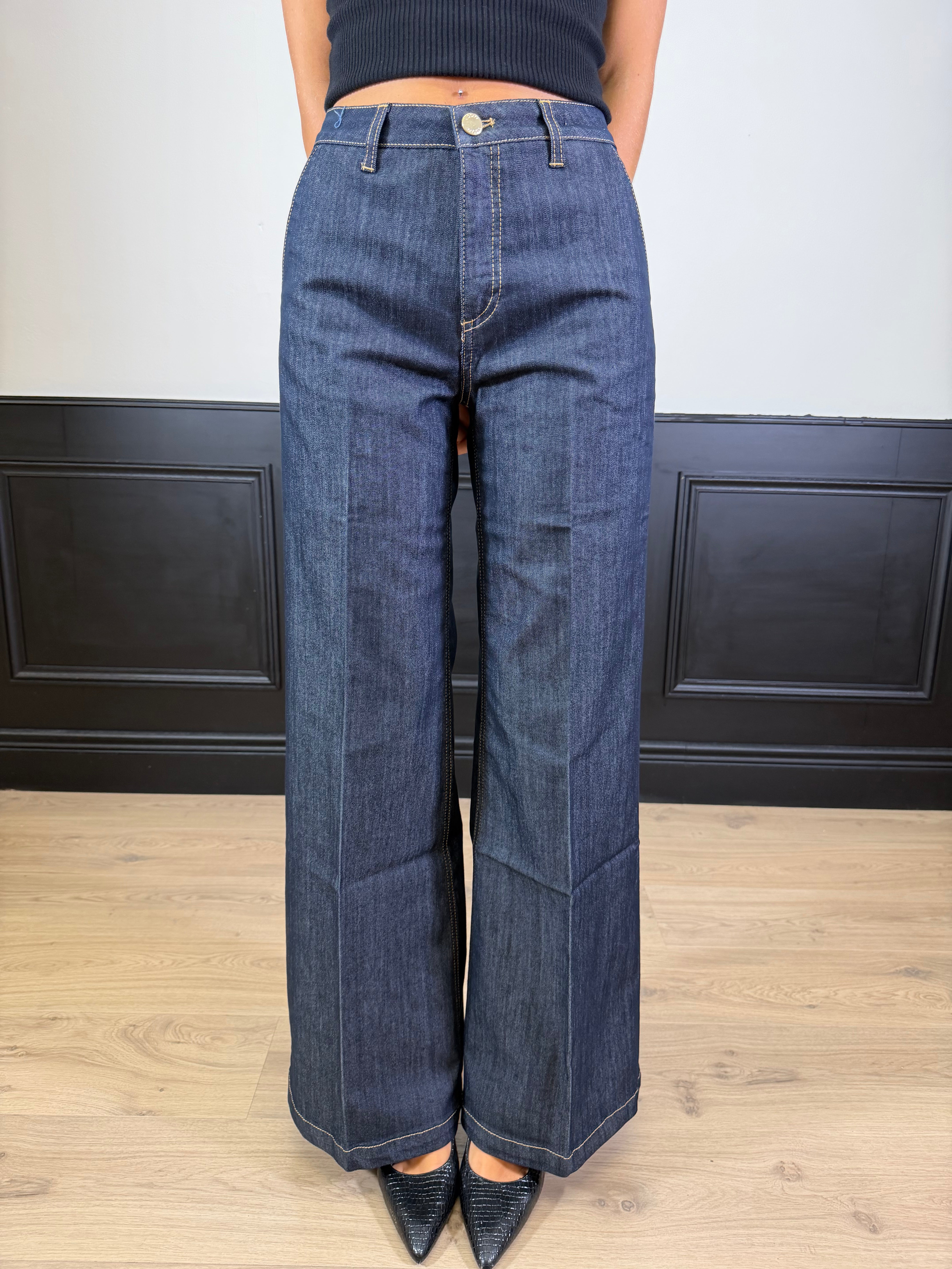 Jeans Elena wide leg denim rinse