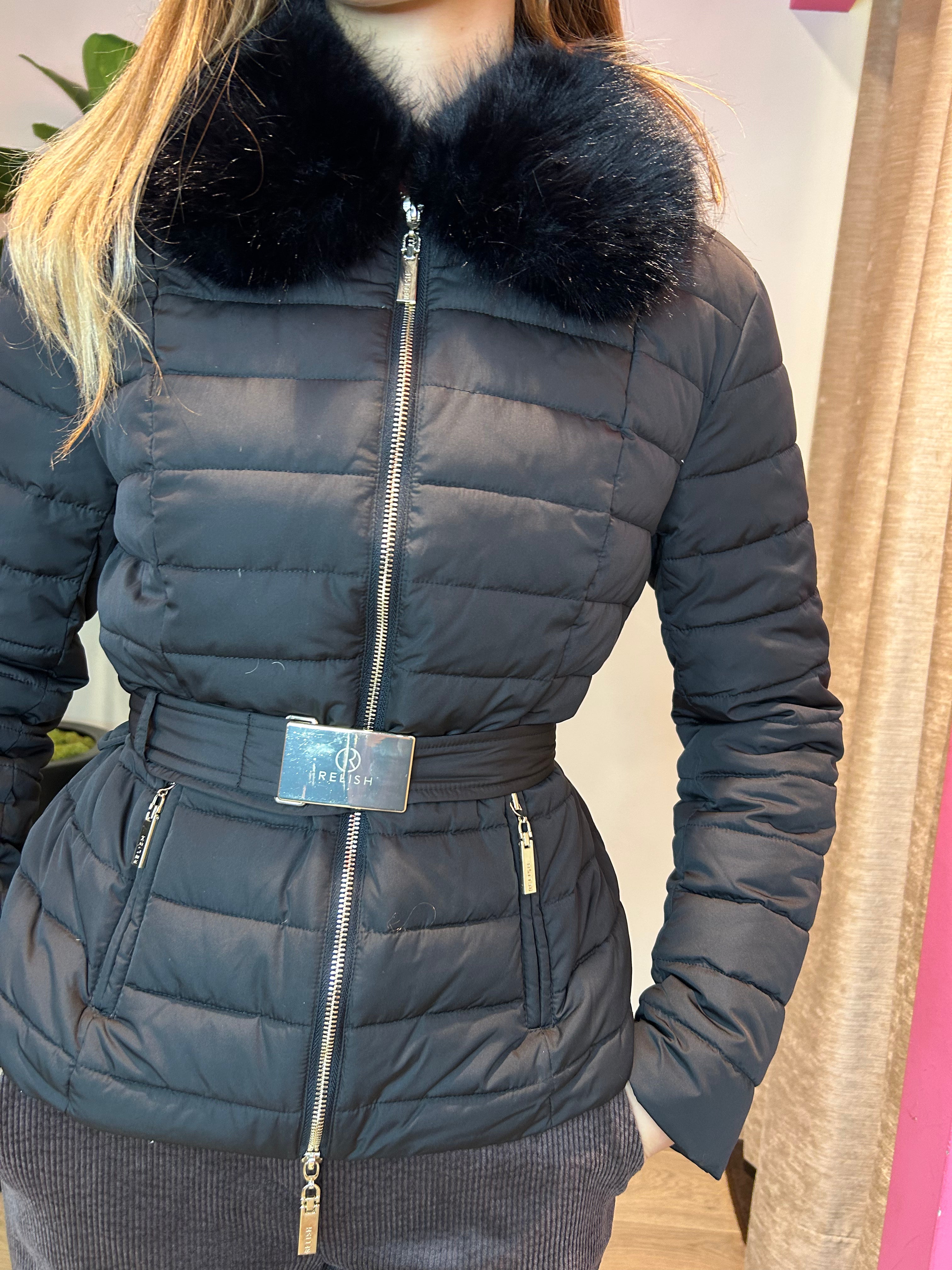 Piumino Gyalar corto con cintura