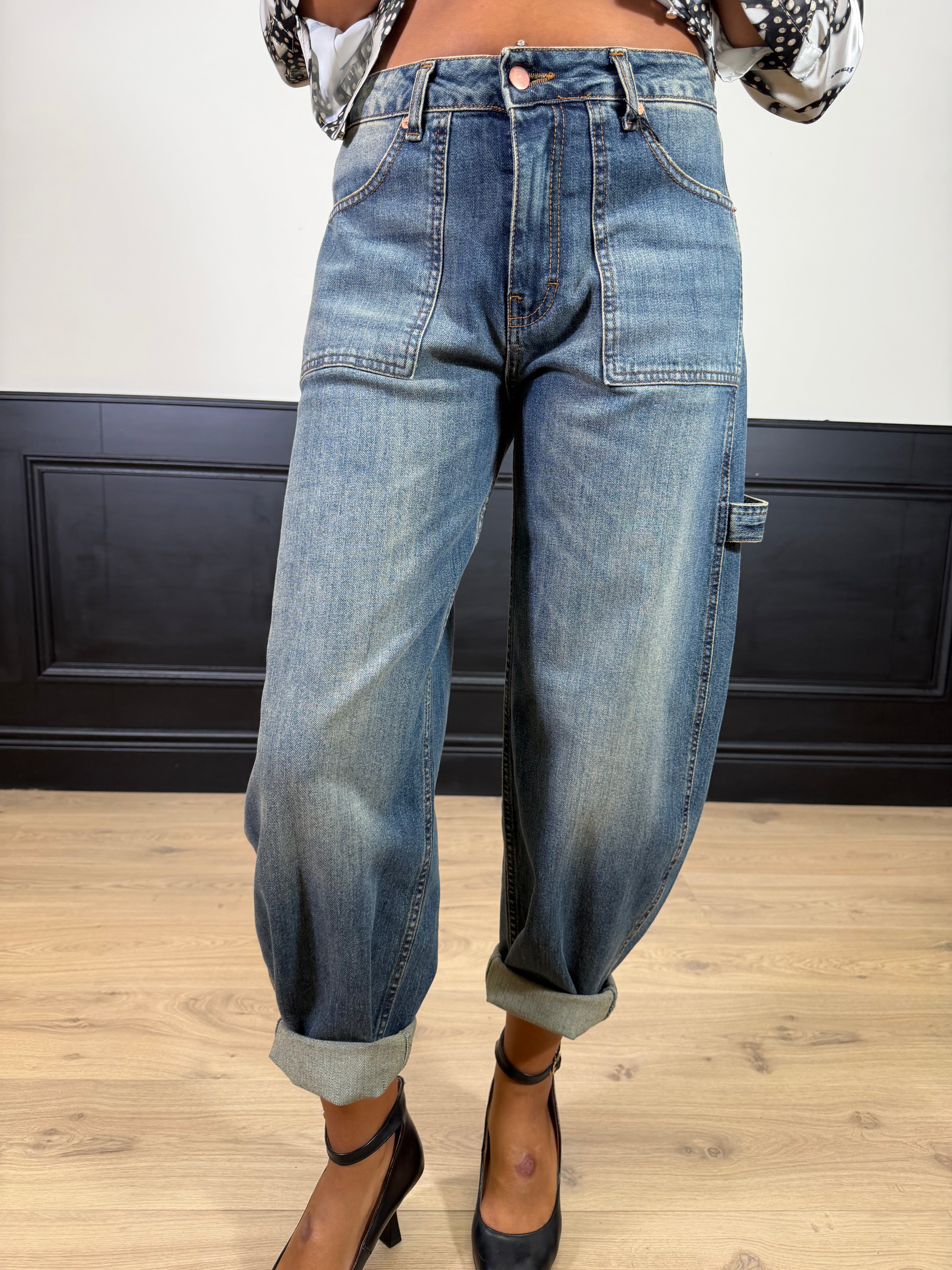 Jeans worker modello balloon