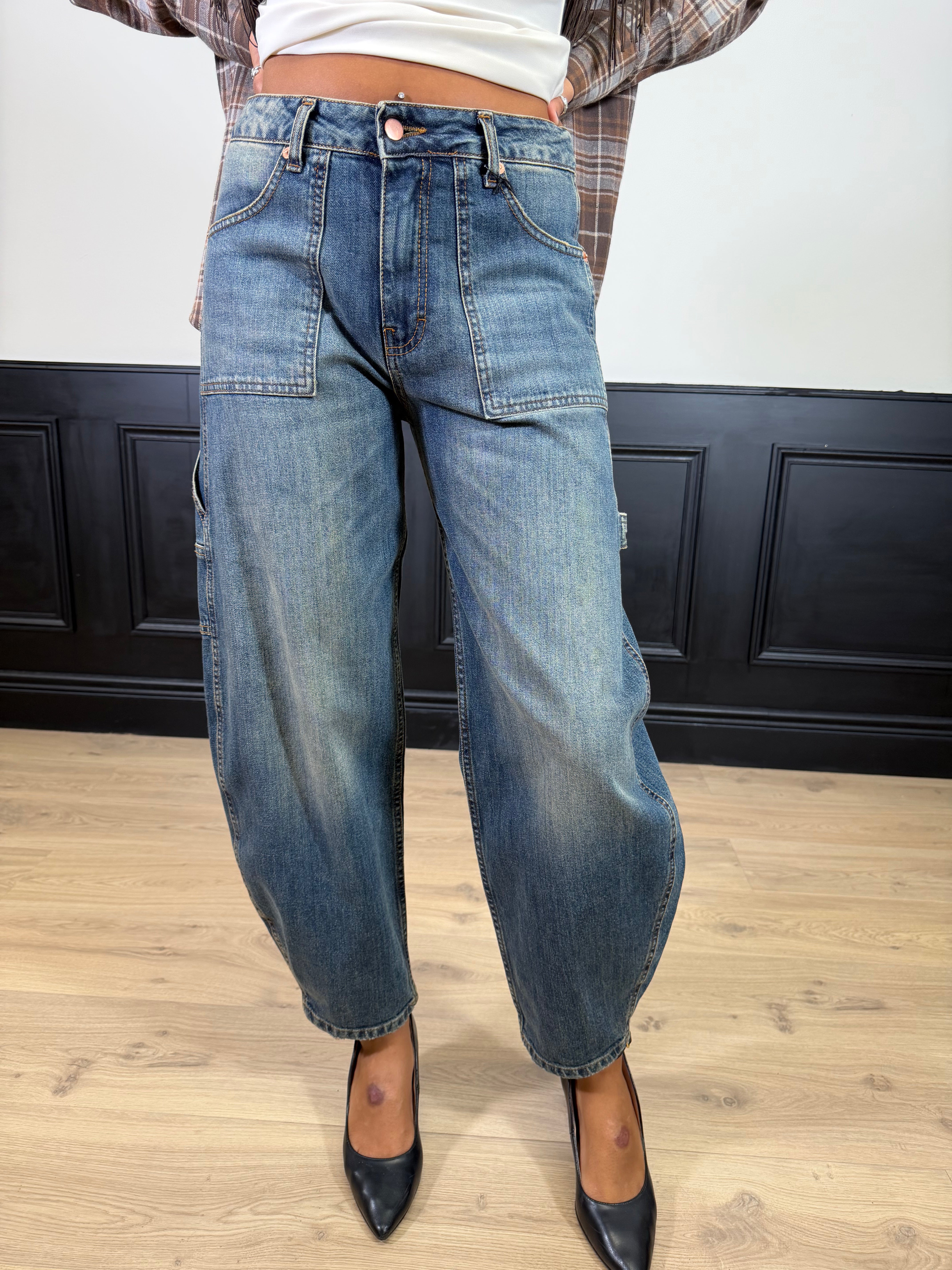 Jeans worker modello balloon