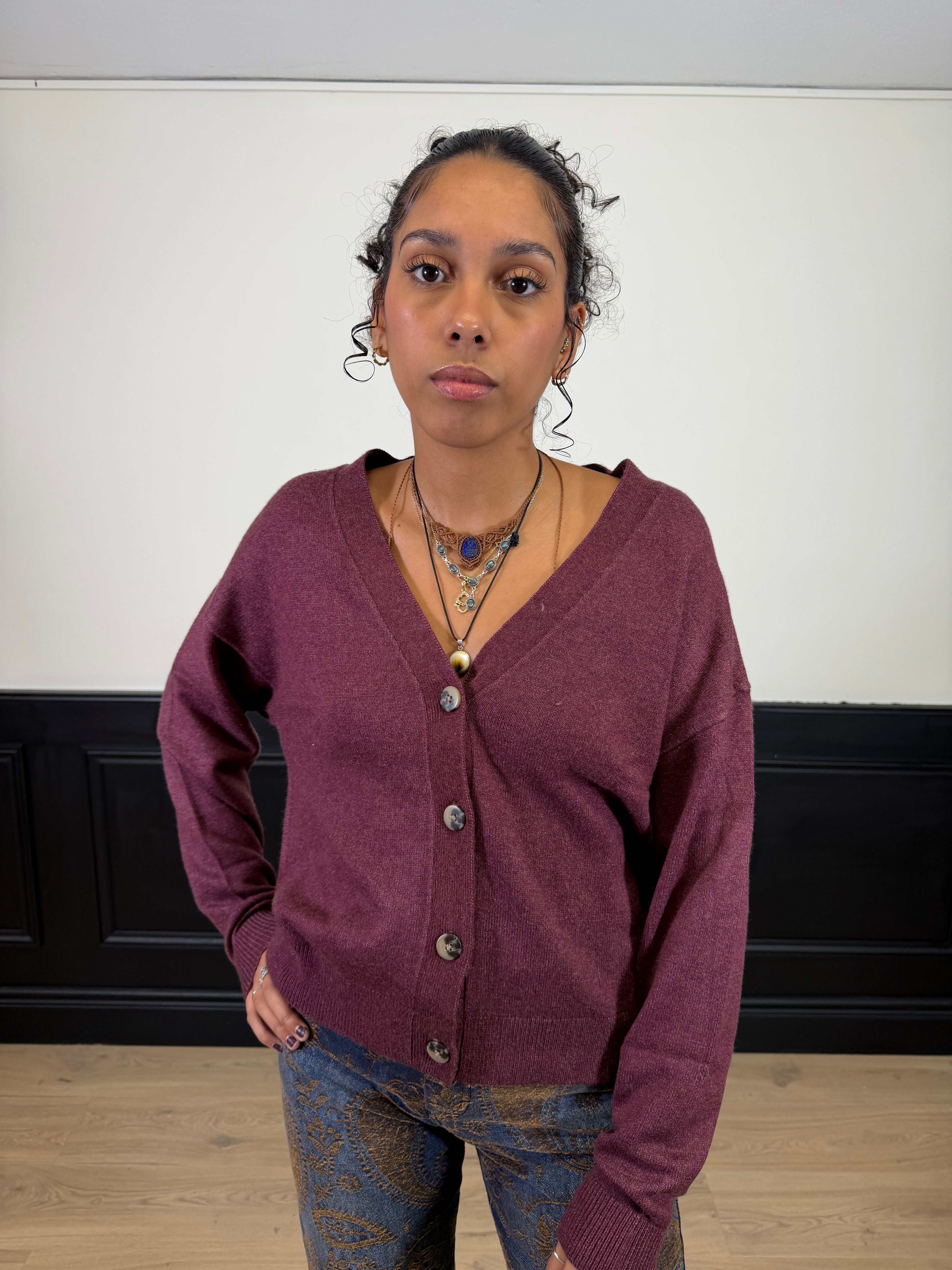 Cardigan a scatoletta