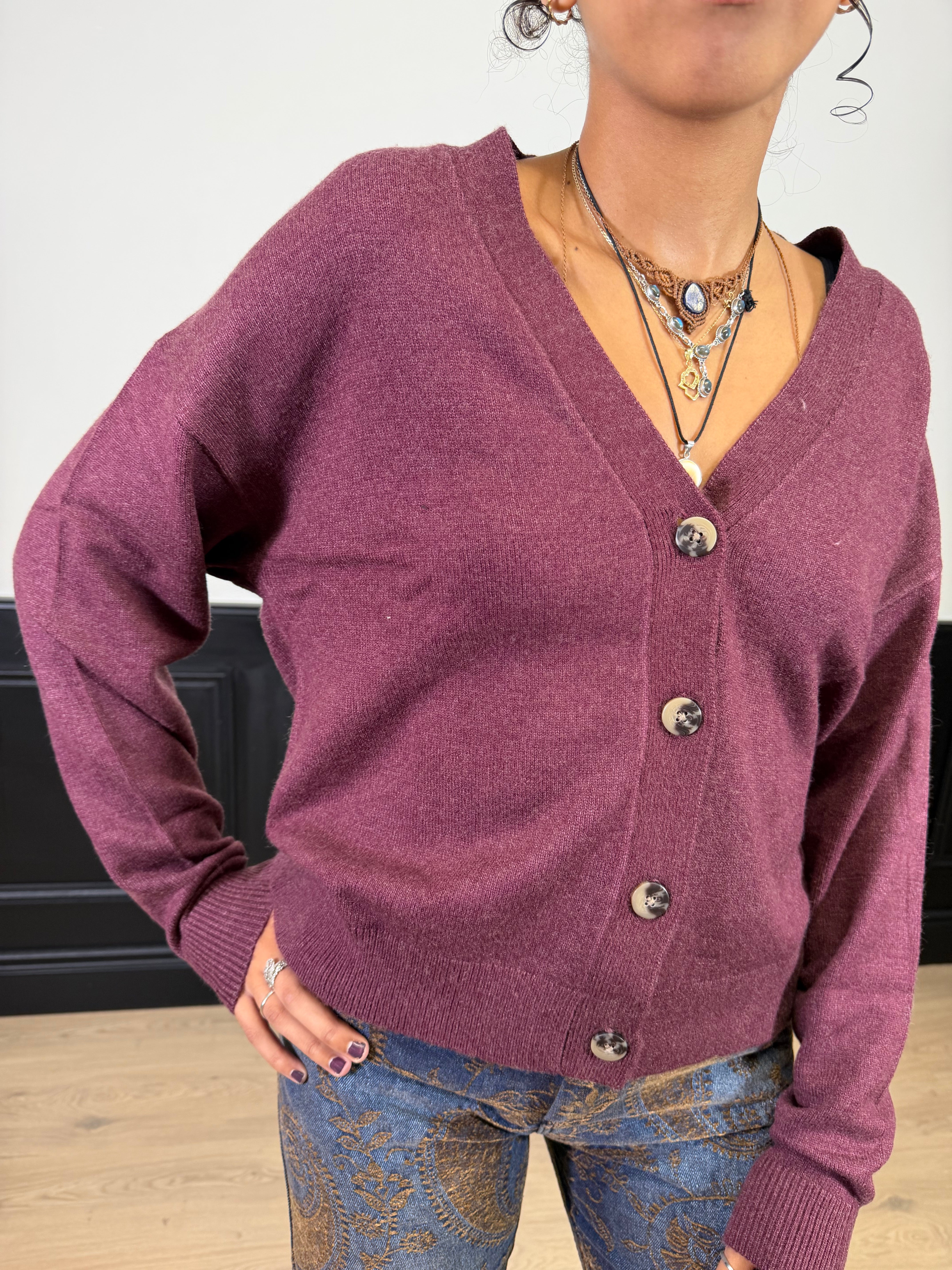 Cardigan a scatoletta