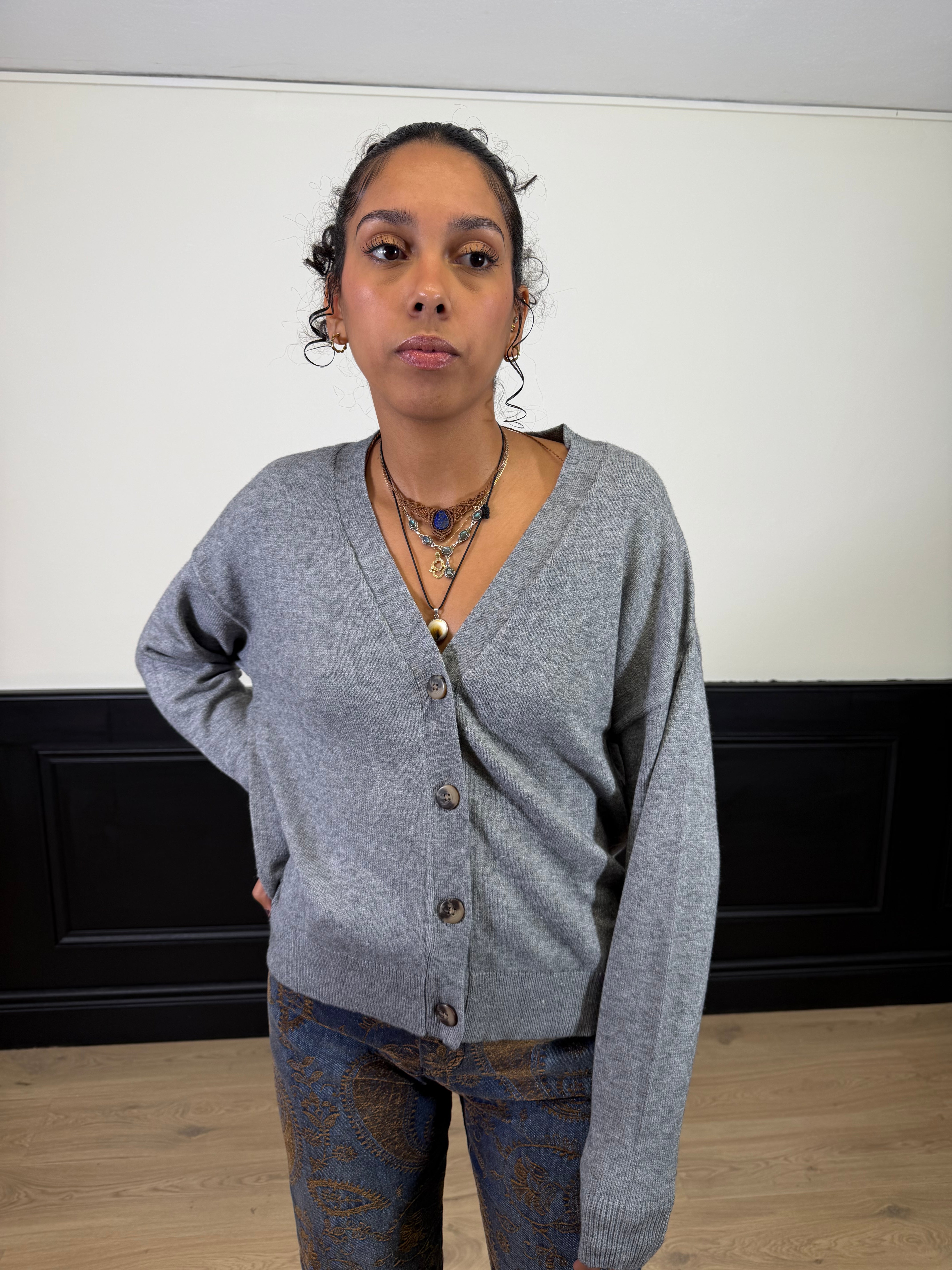 Cardigan a scatoletta