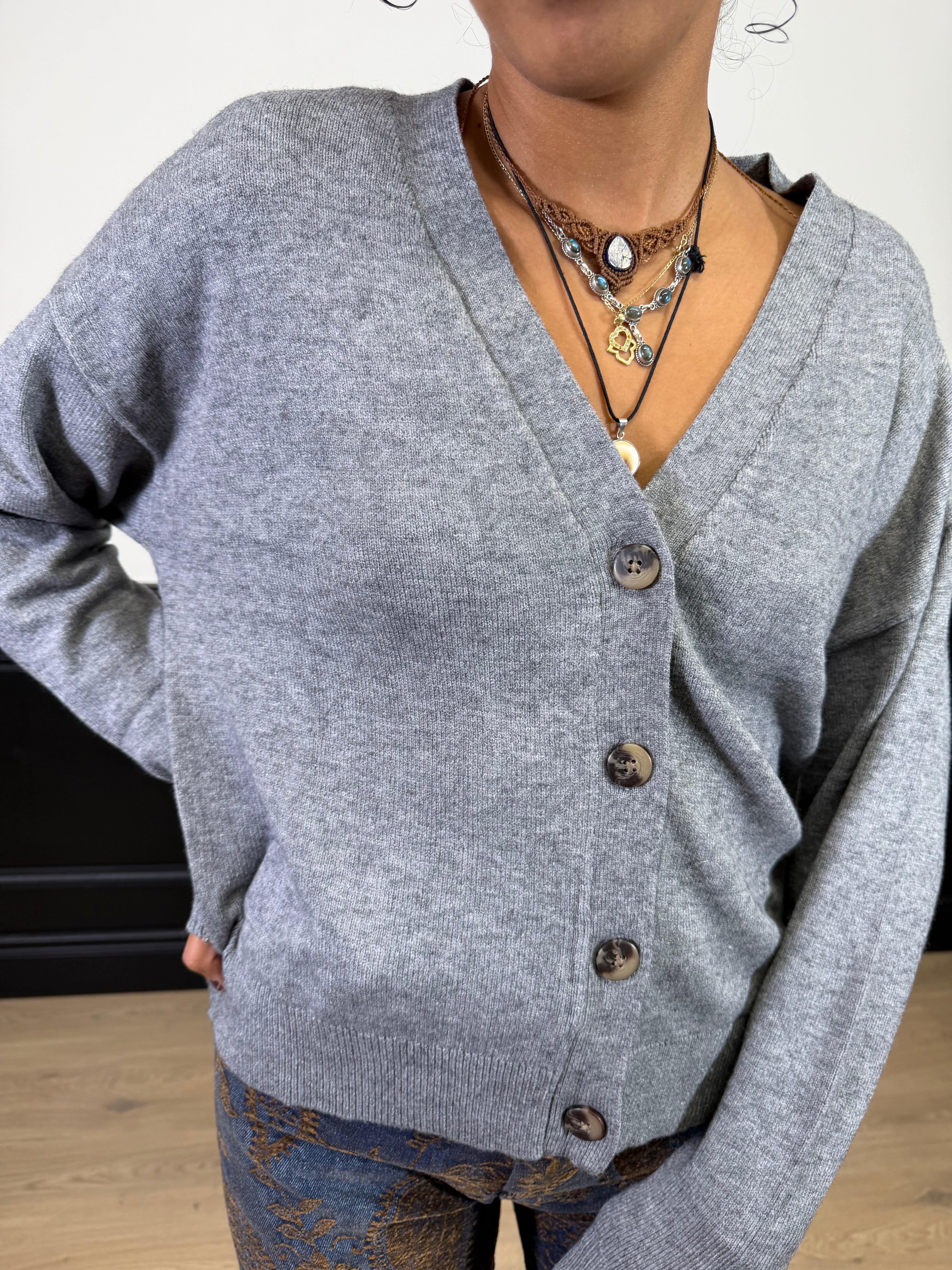 Cardigan a scatoletta