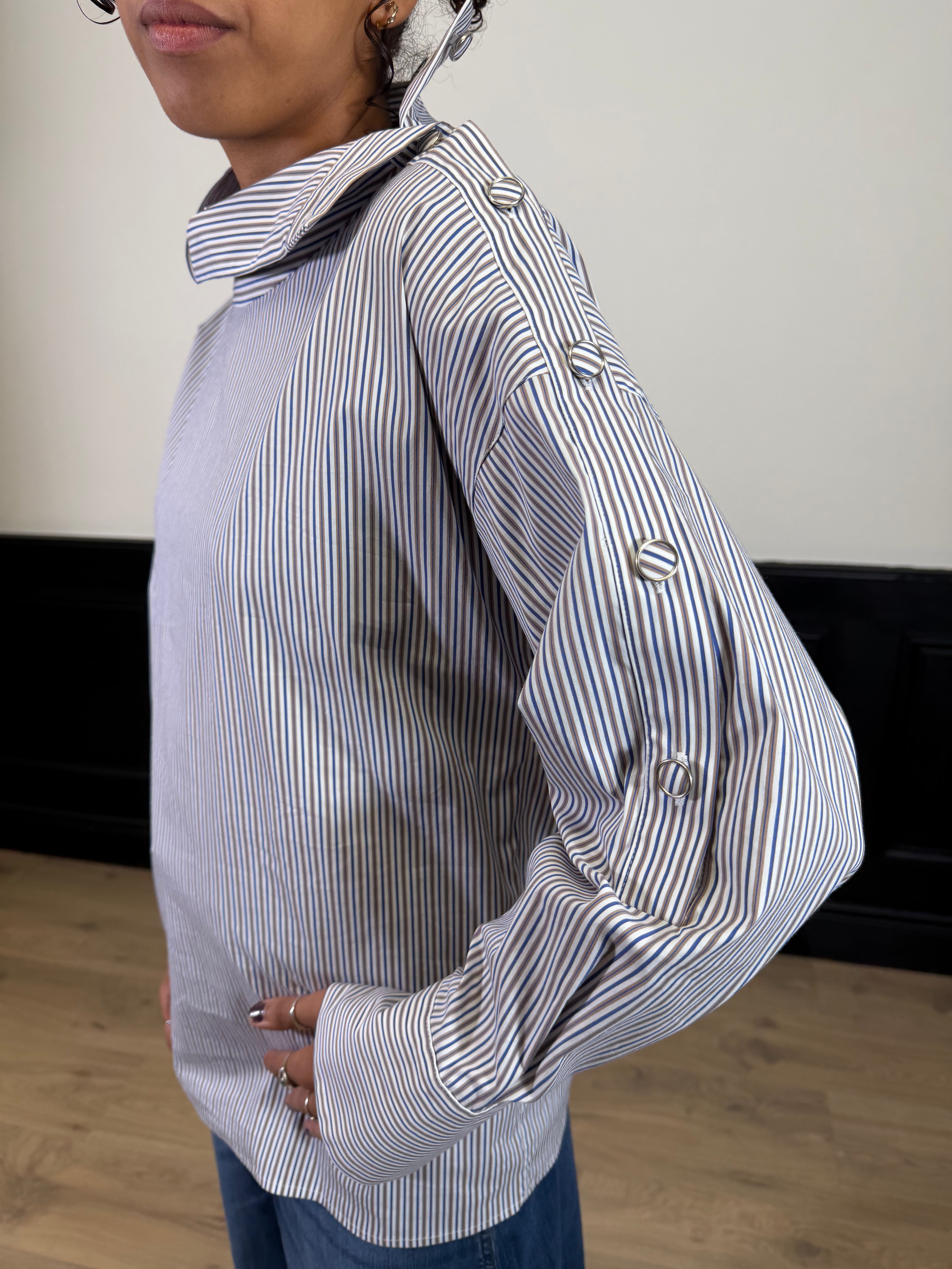 Camicia bastoncino con collo