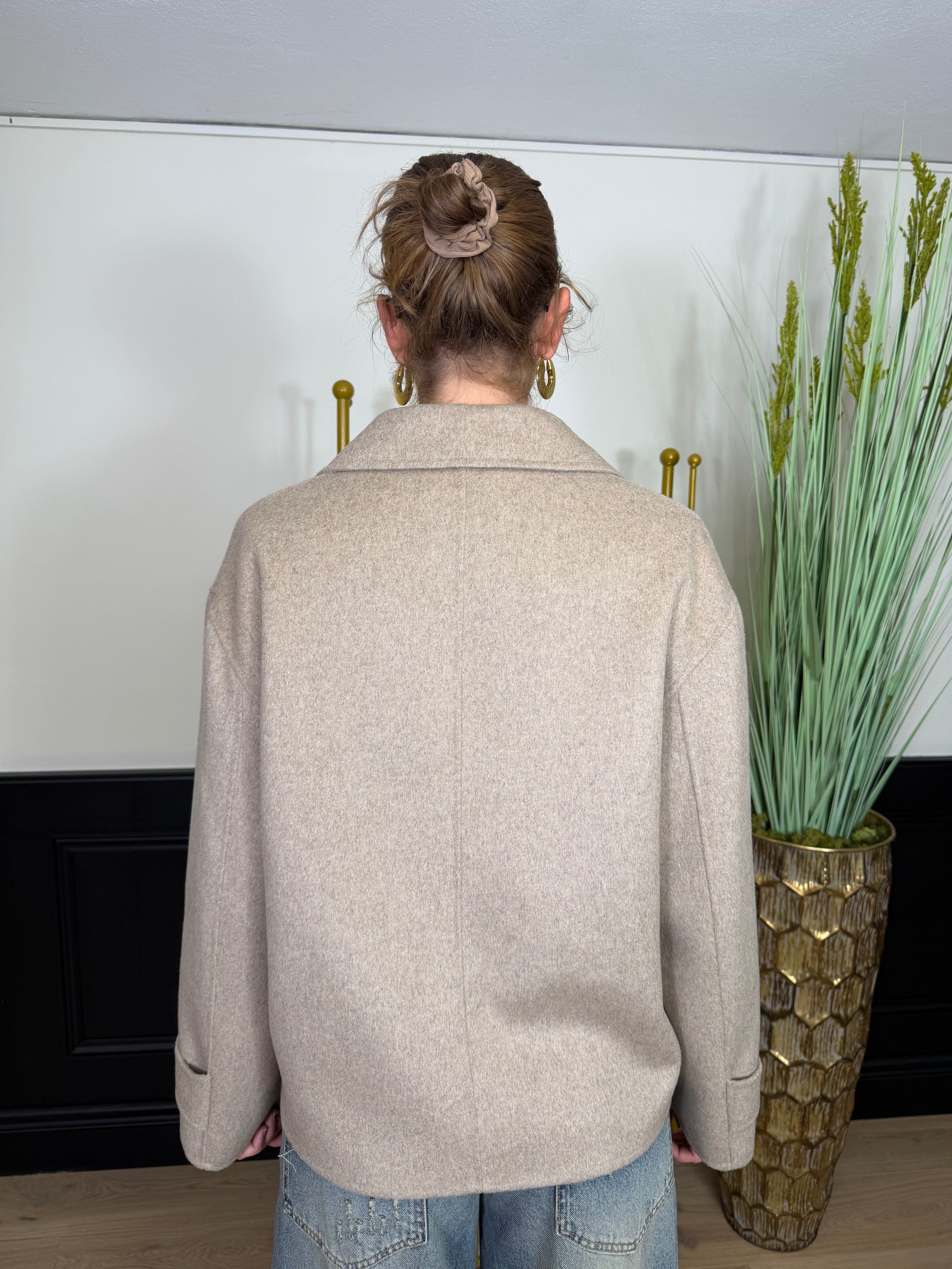 Giacca cappotto con gilet trapuntato