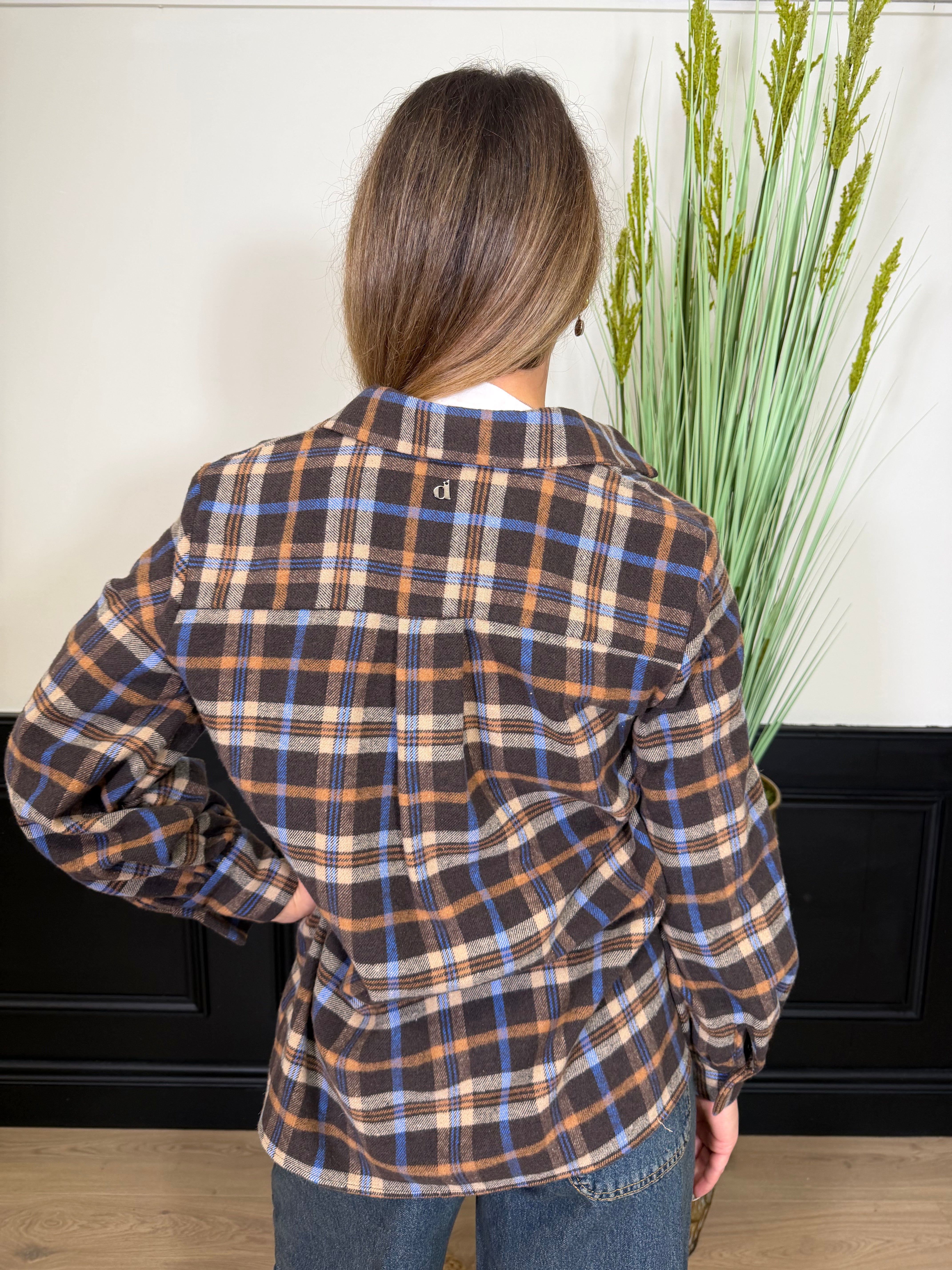 Camicia check in panno