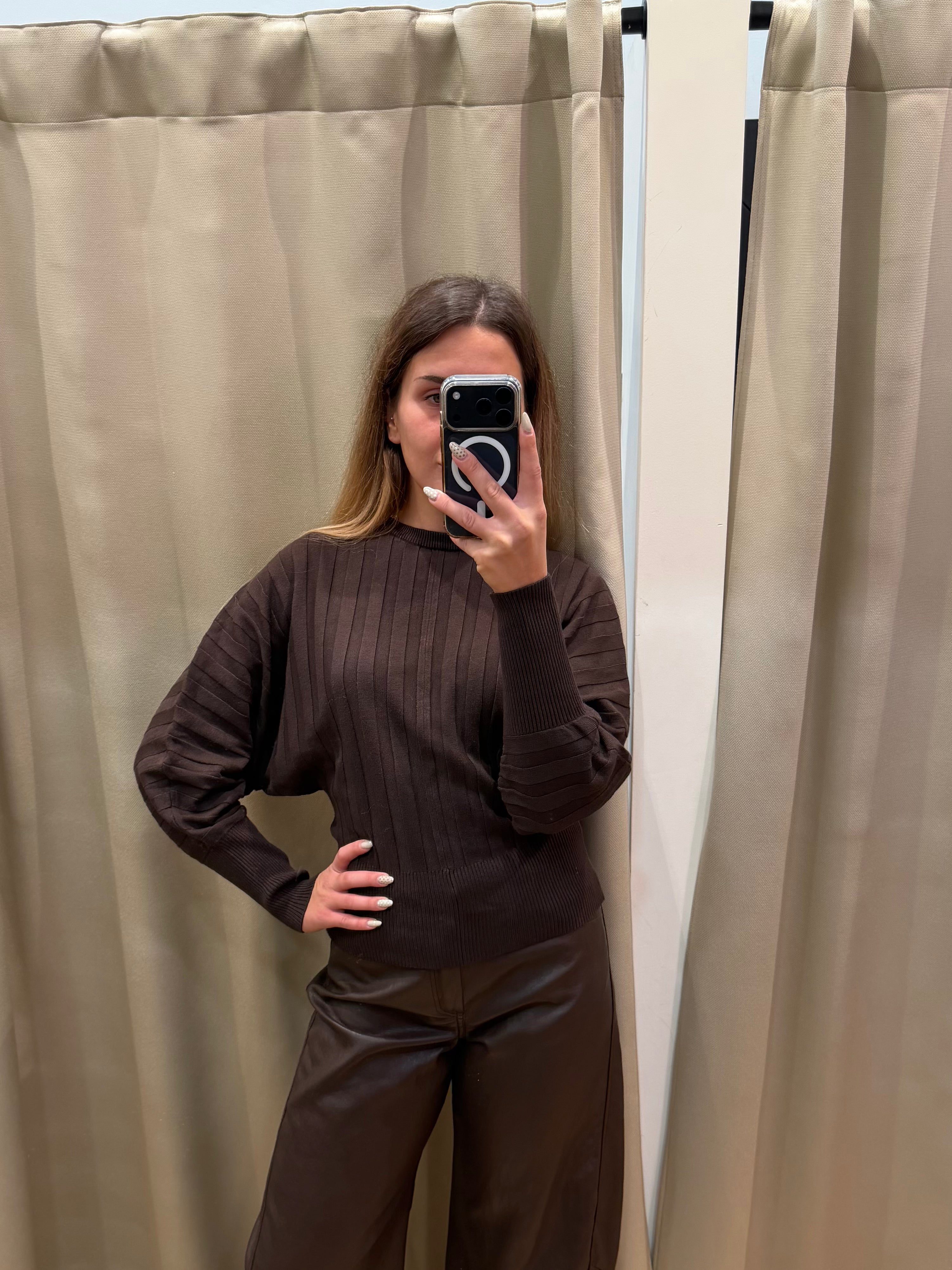 Maglia con manica pipistrello