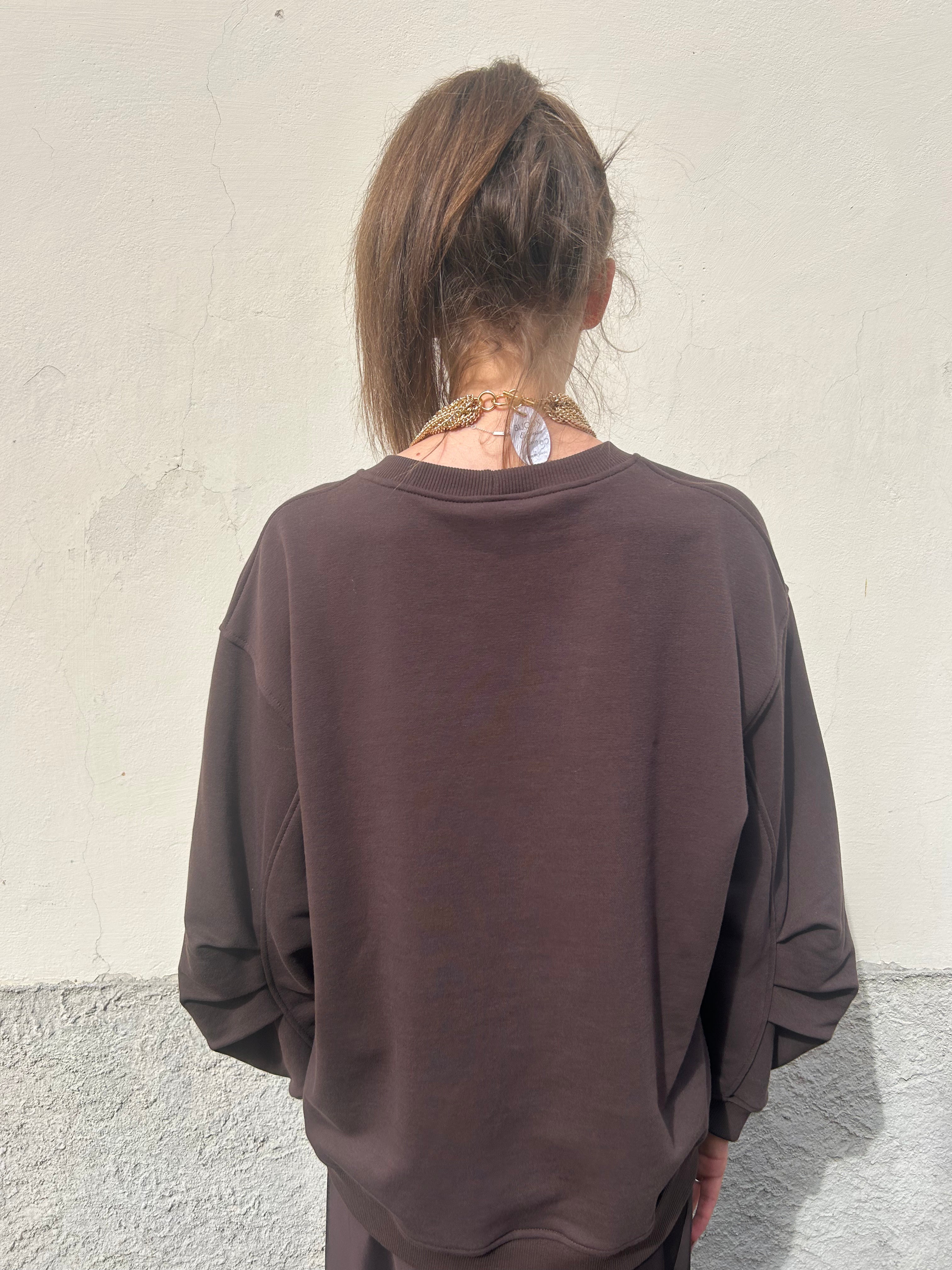 Felpa oversized moro