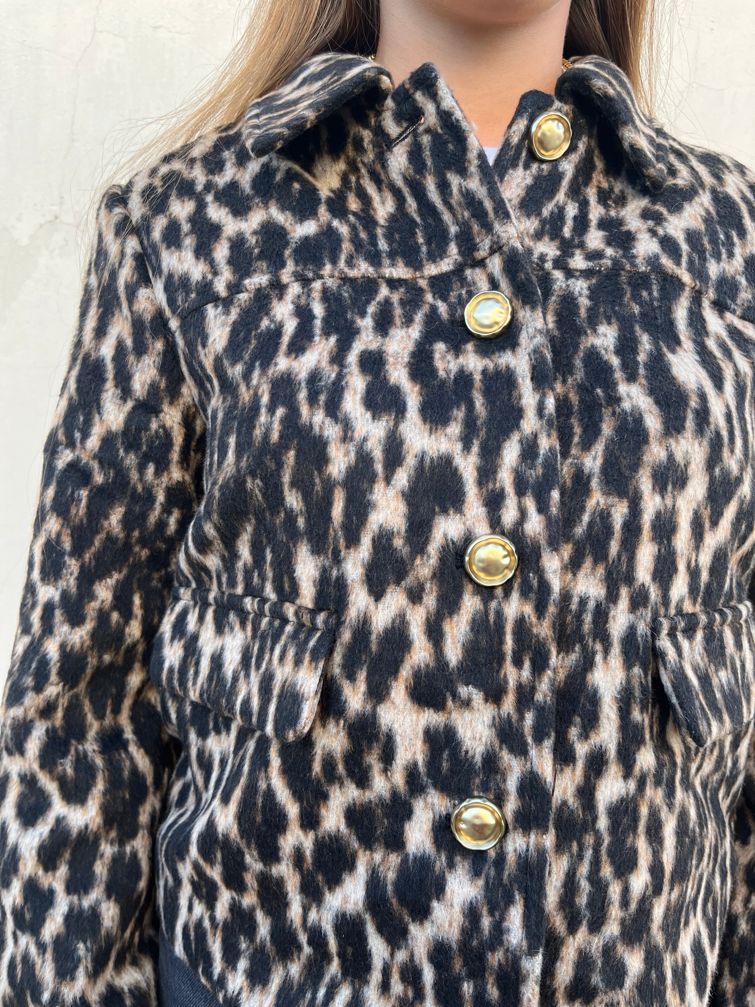 Giacca corta animalier