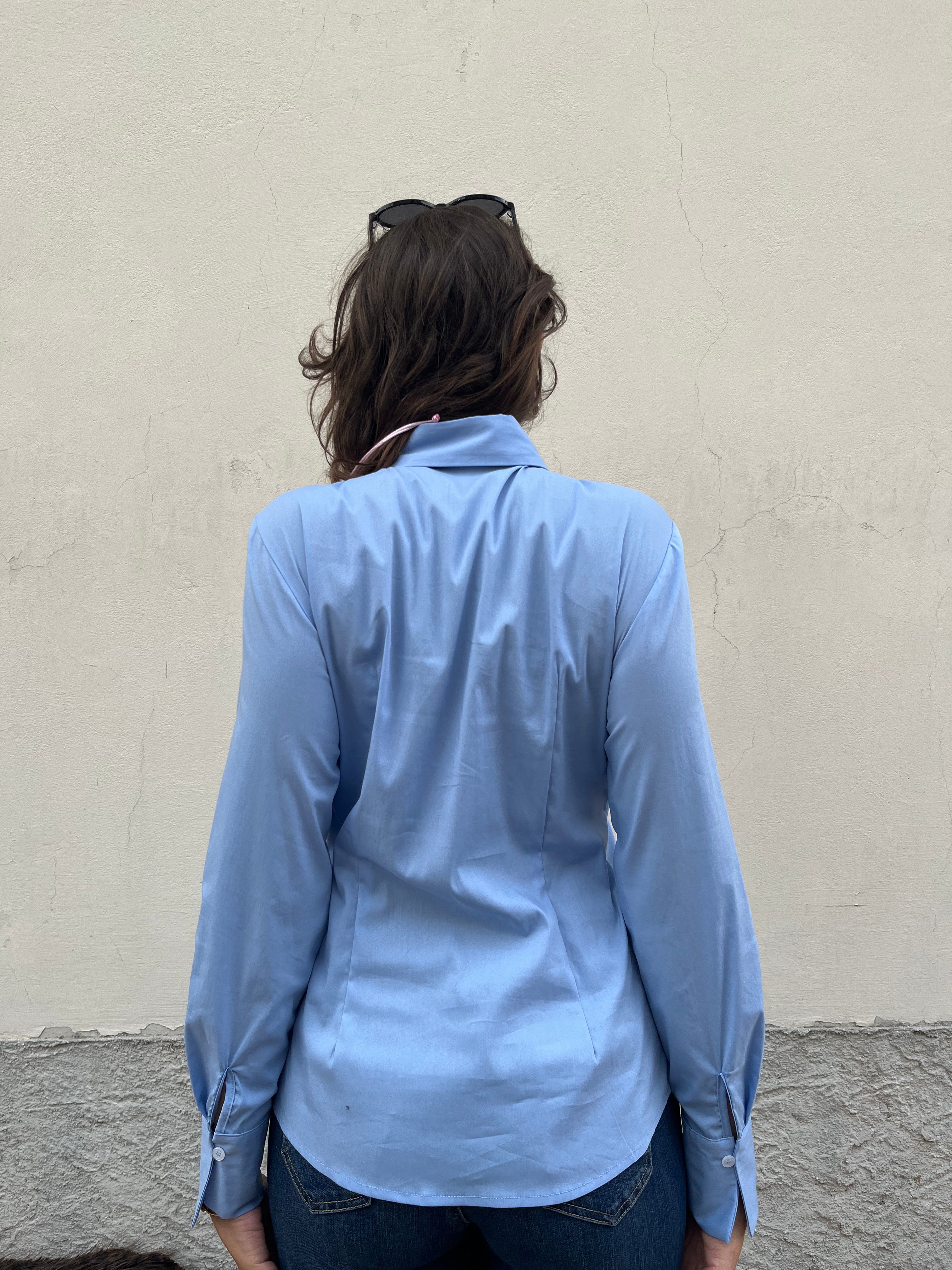 Camicia con colletto applicazione