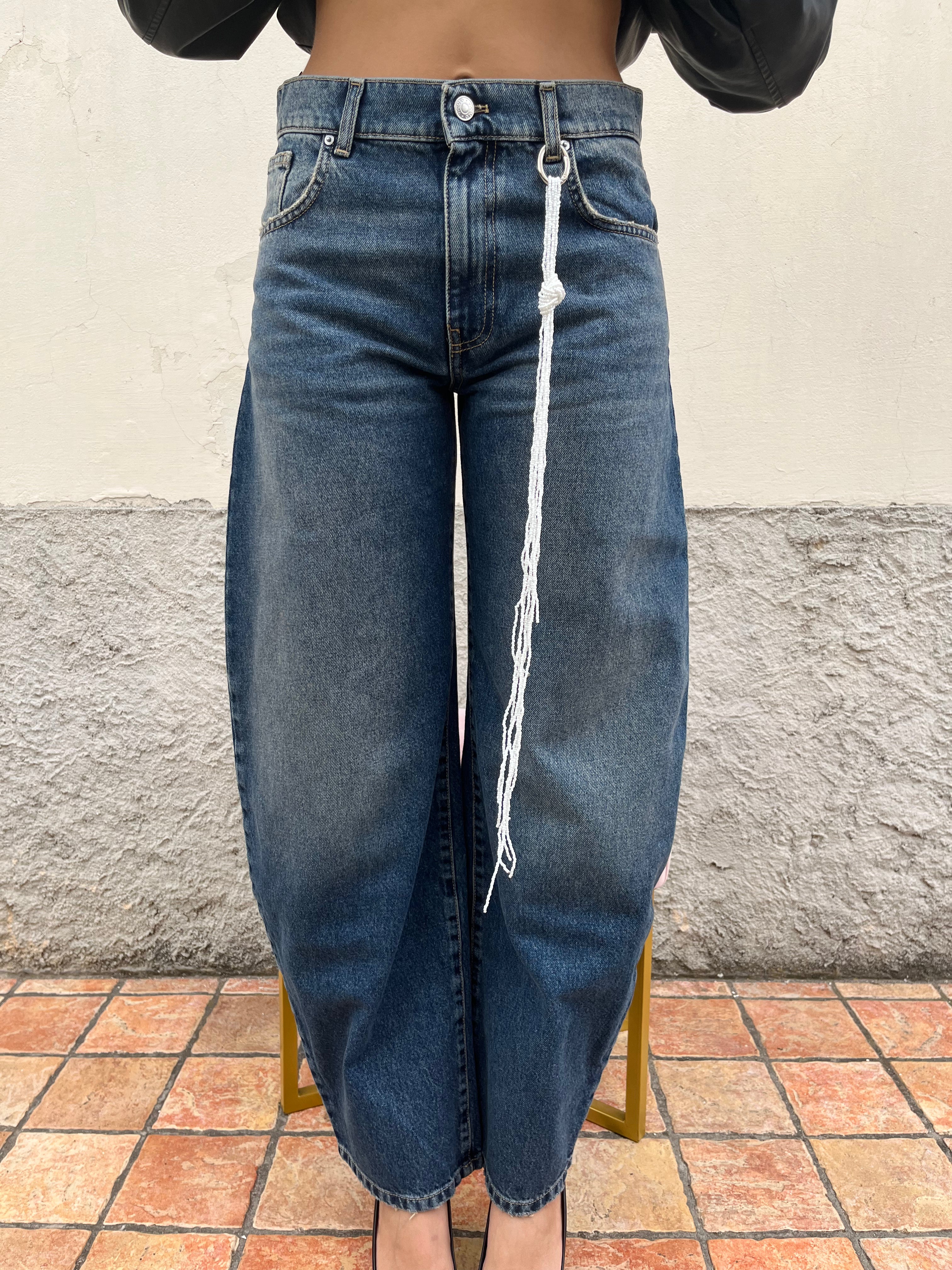 Jeans Denise ampio con catena