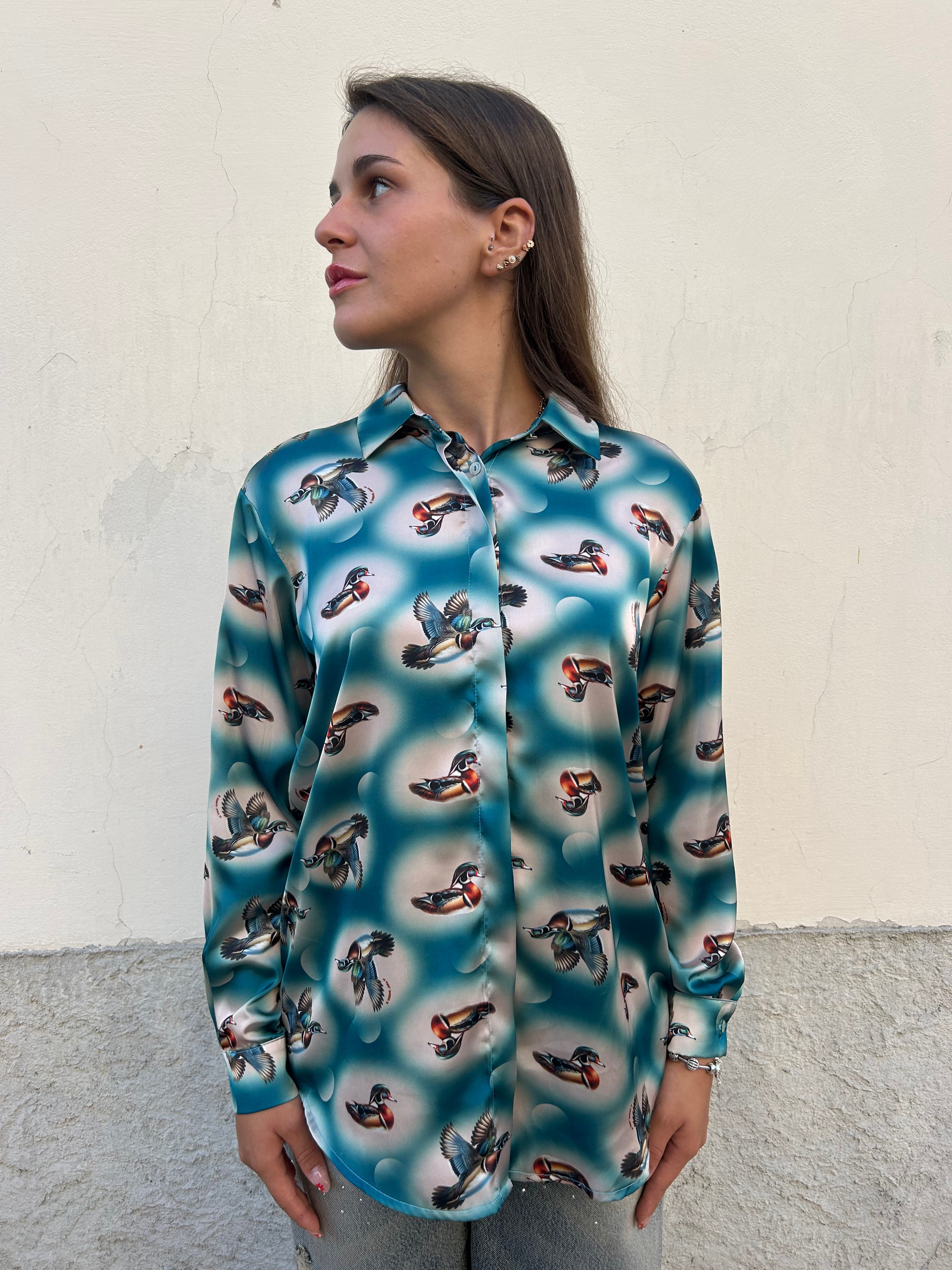 Camicia Pacha fantasia anatre
