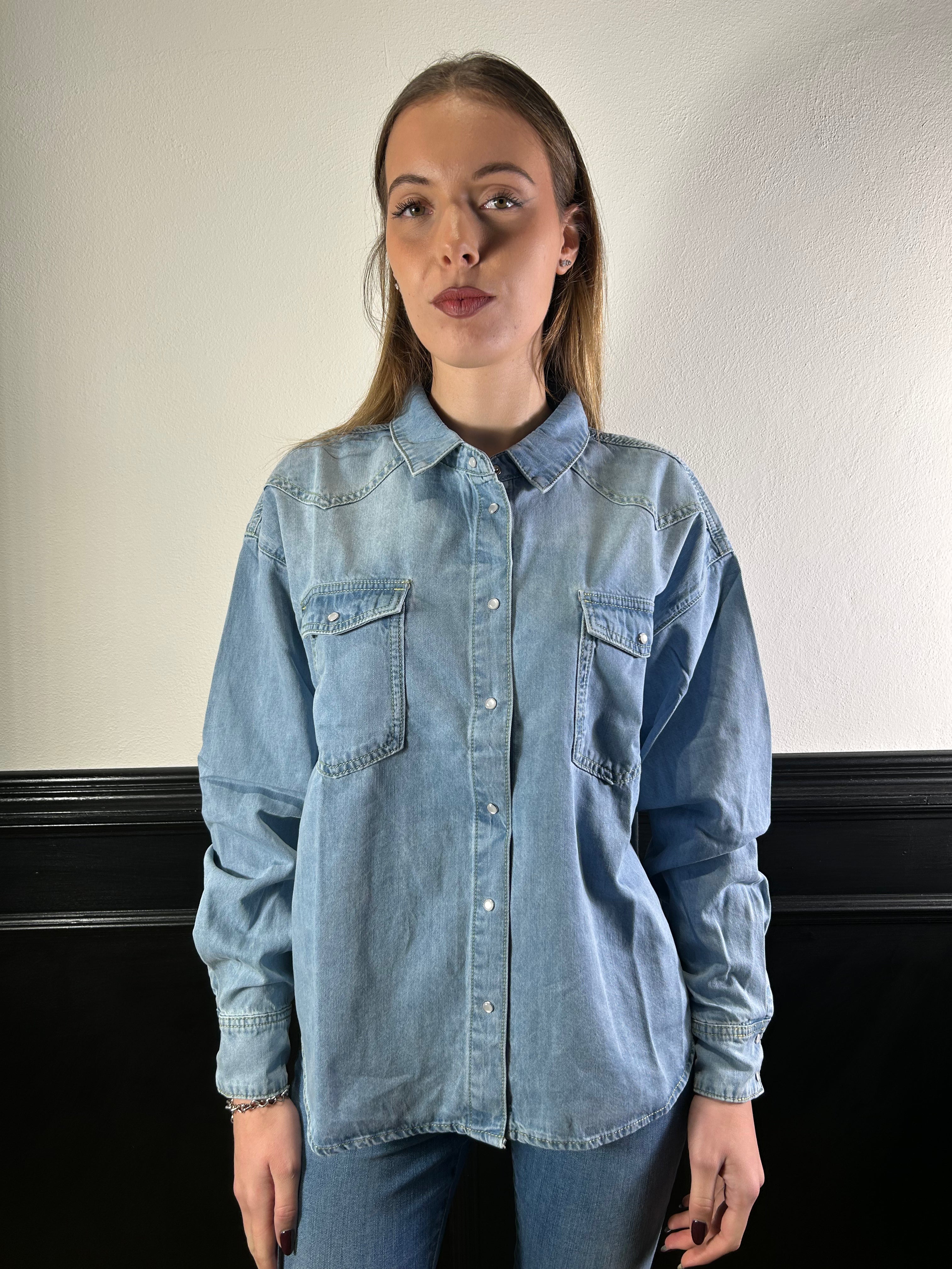 Camicia Melina oversize in denim