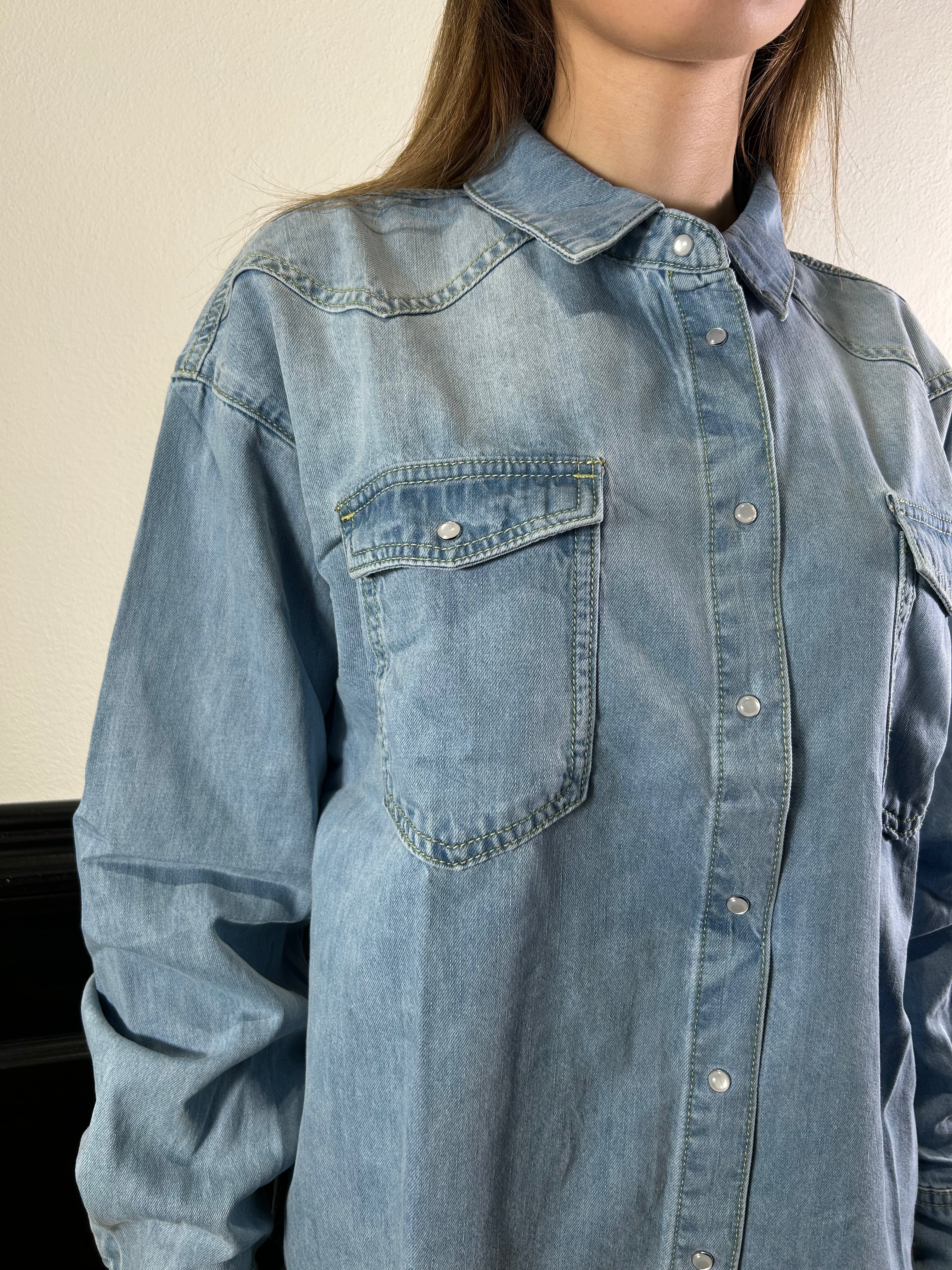 Camicia Melina oversize in denim
