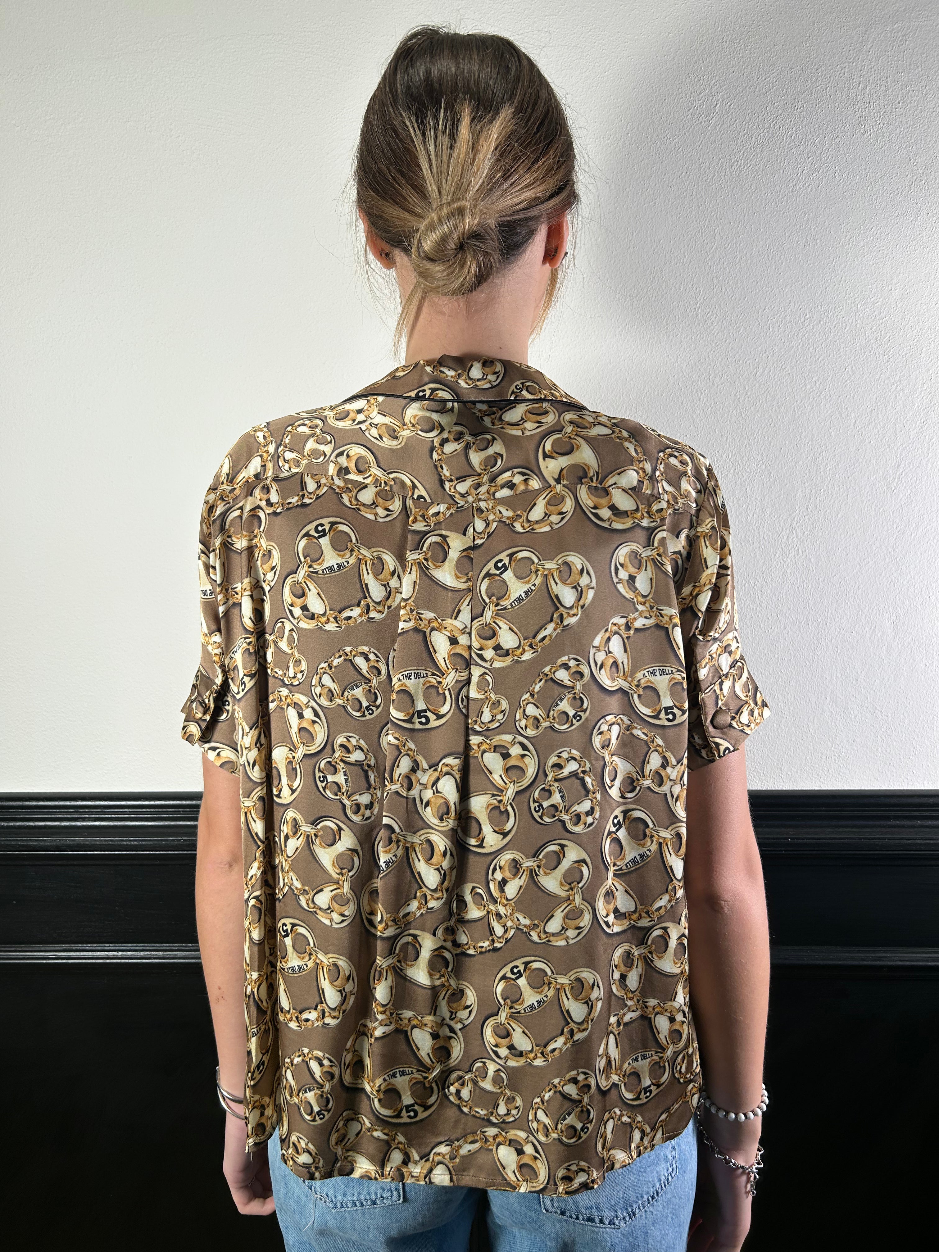 Camicia fluida fantasia catena