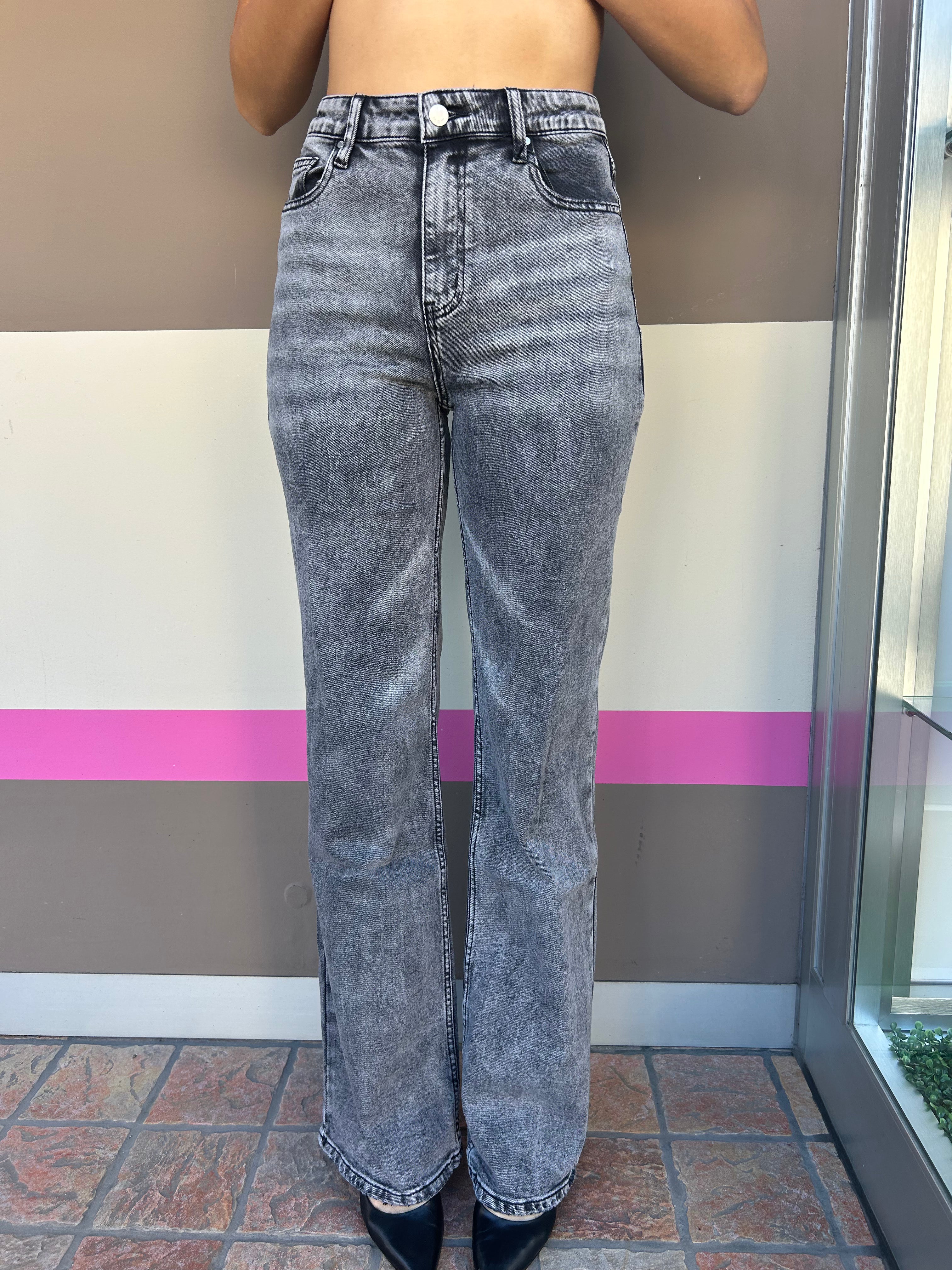 Jeans Vivi grigio wide leg
