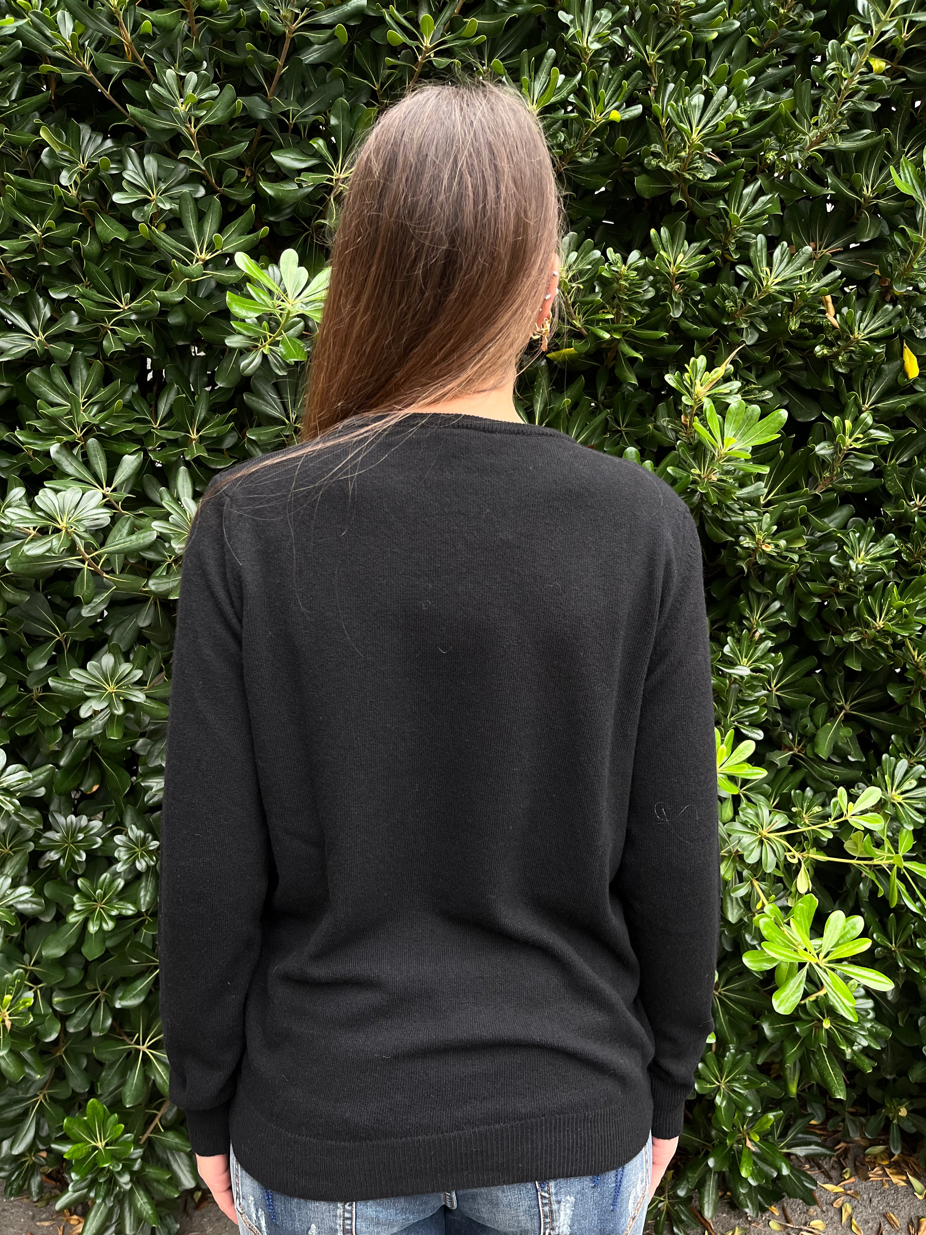 Pull girocollo misto lana