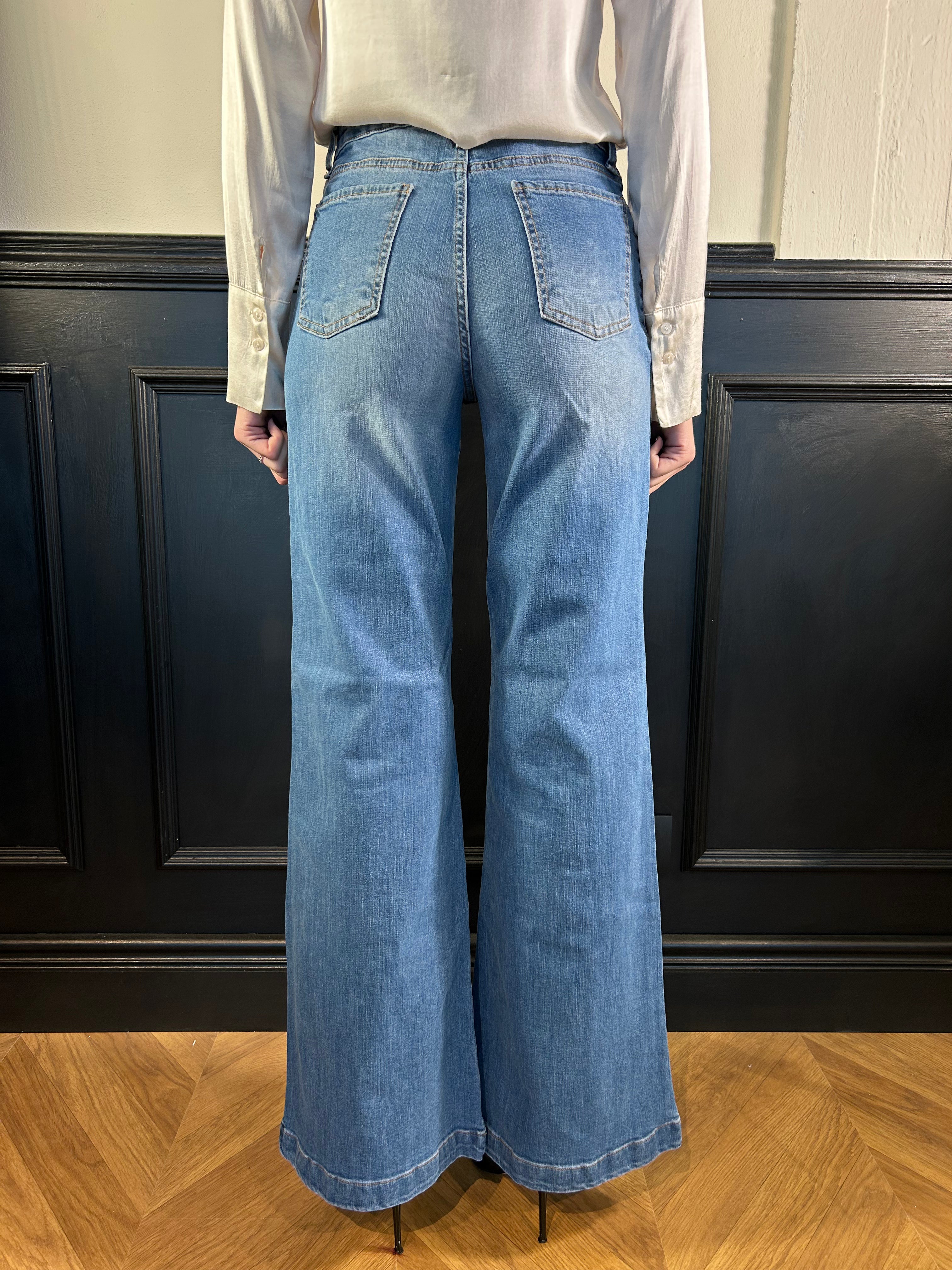 Jeans Palencia_B palazzo con bottoni oro